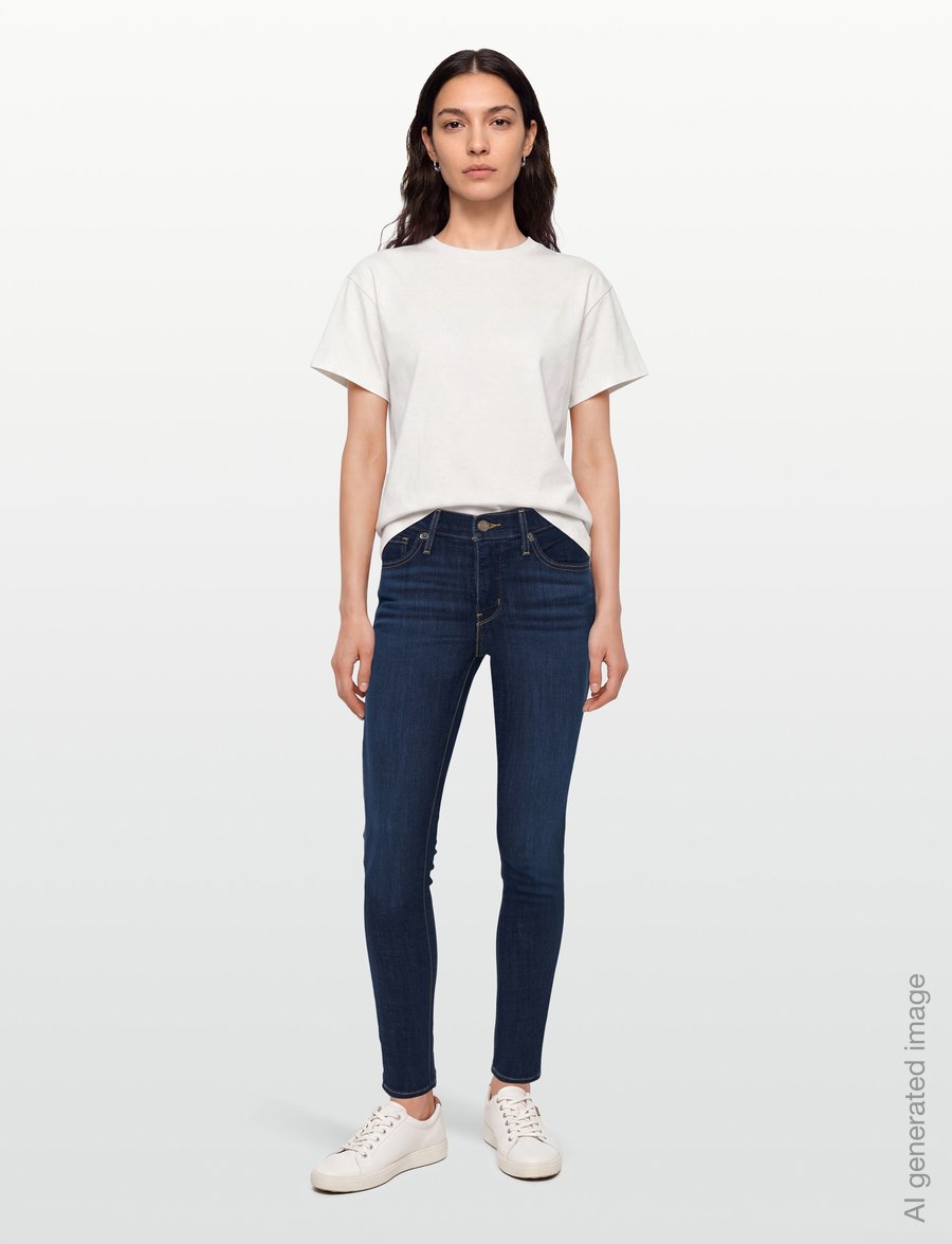 Levi's® - 311 SHAPING SKINNY COBALT HAZE - skinny jeans - dark indigo - worn in - 0