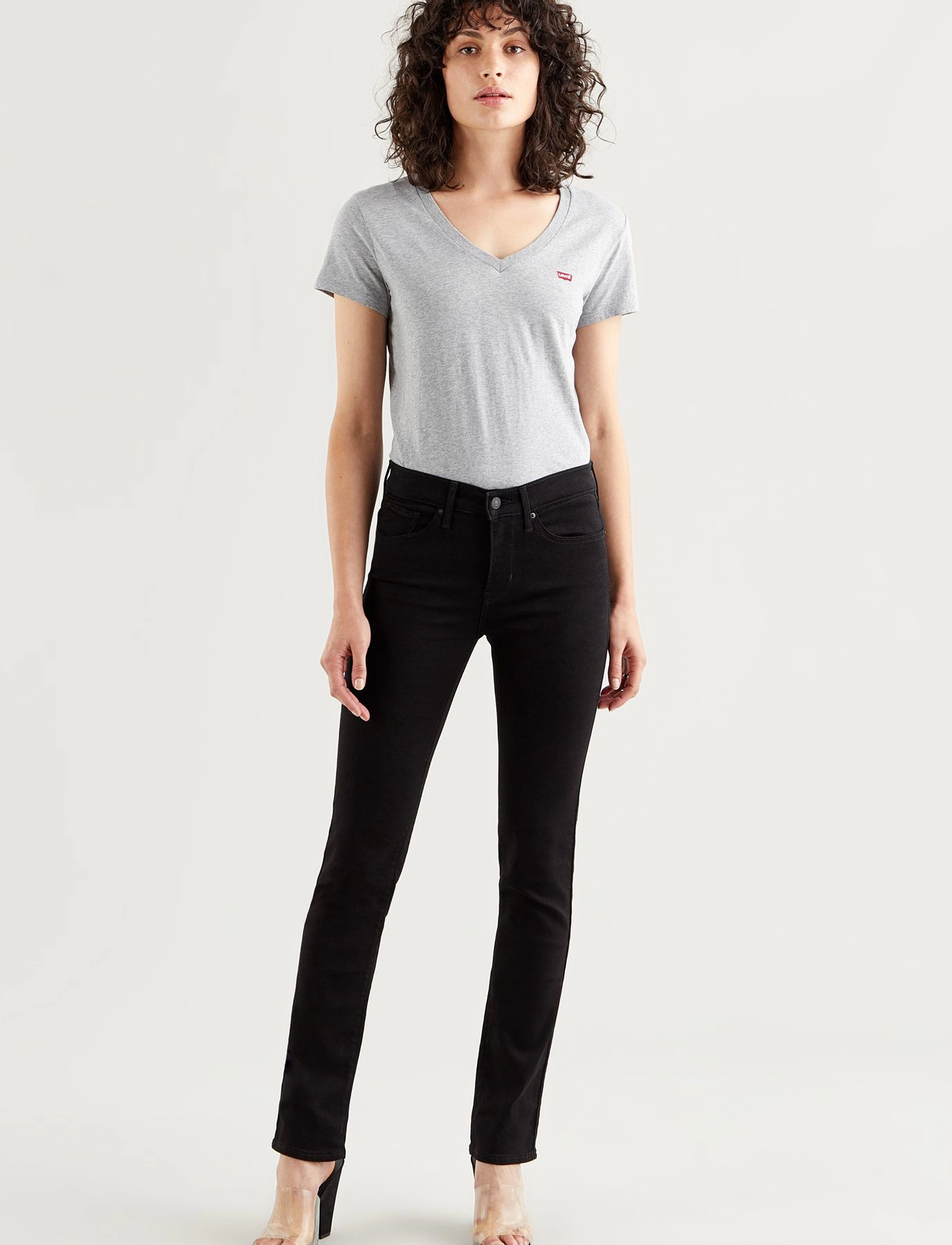 Levi's 312 Shaping Slim Soft Black, 28 x 34, Jeans, Schwarz - Slim, Frauen