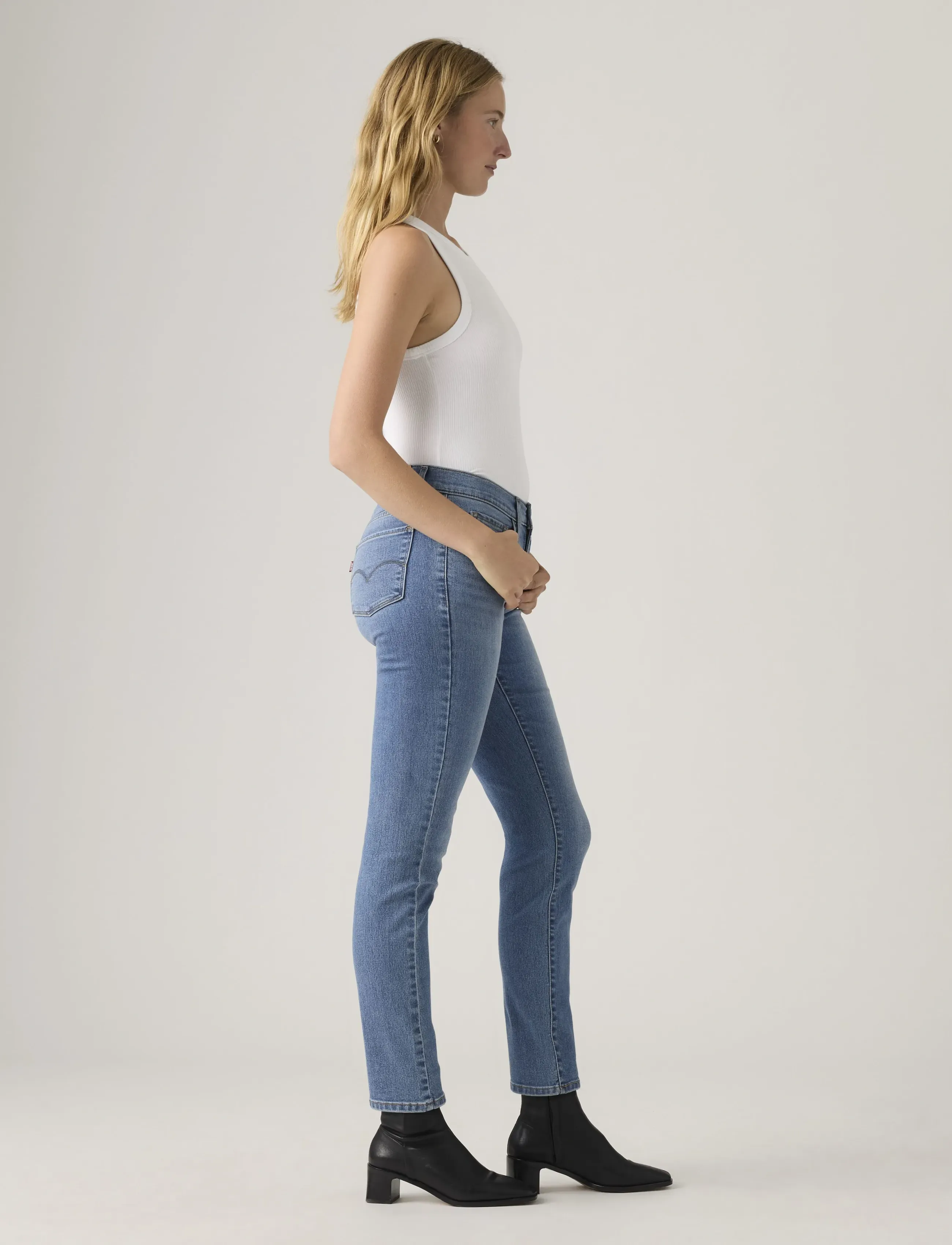 Levi's® - 312 SHAPING SLIM WORKING HARDE - slim jeans - med indigo - worn in - 3