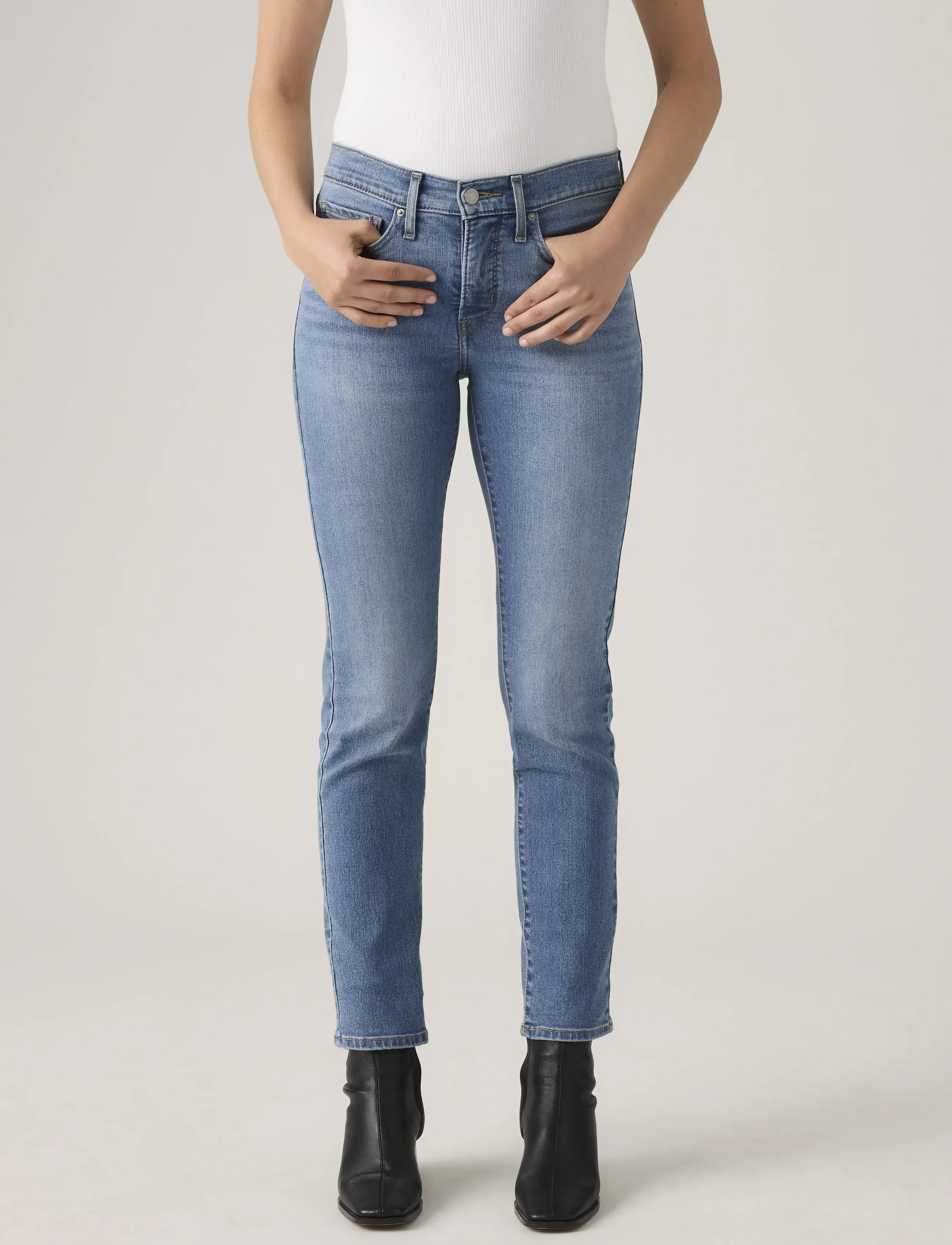 Levi's® - 312 SHAPING SLIM WORKING HARDE - slim jeans - med indigo - worn in - 5