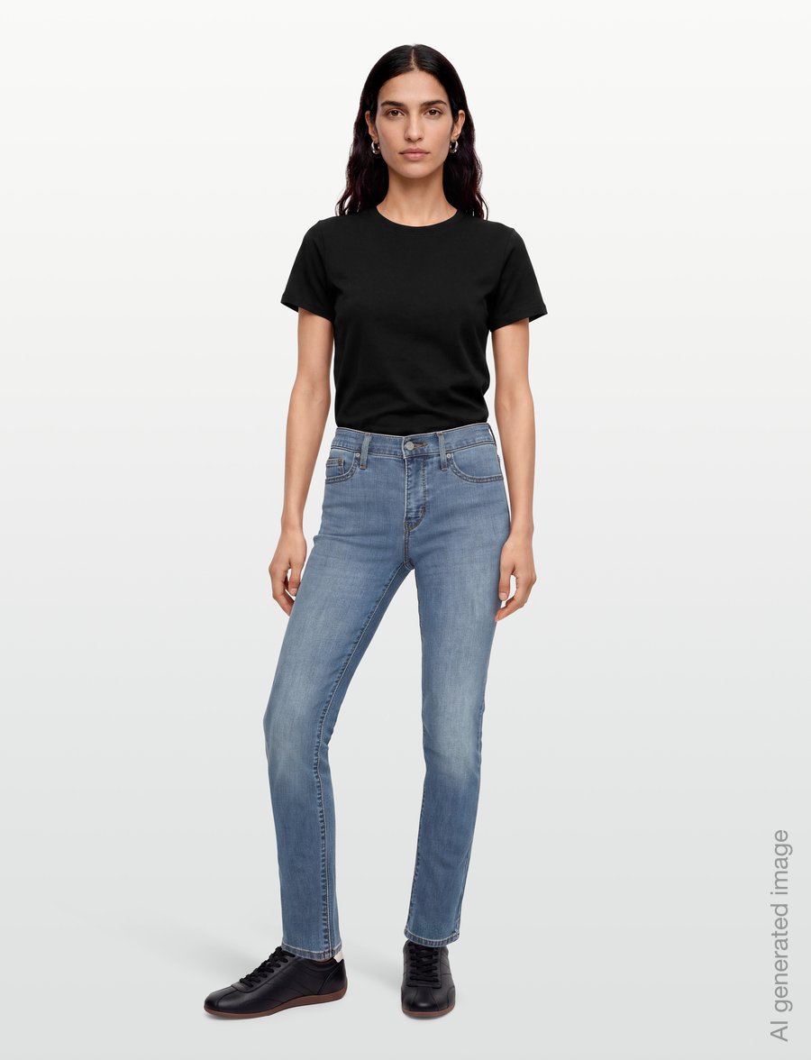 Levi's® - 312 SHAPING SLIM COOL SATISFAC - slim-fit-jeans - med indigo - worn in - 0
