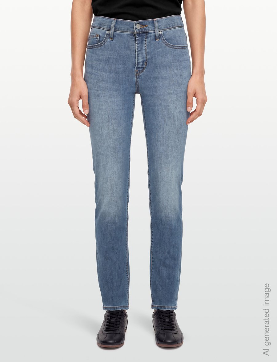 Levi's® - 312 SHAPING SLIM COOL SATISFAC - slim-fit-jeans - med indigo - worn in - 3