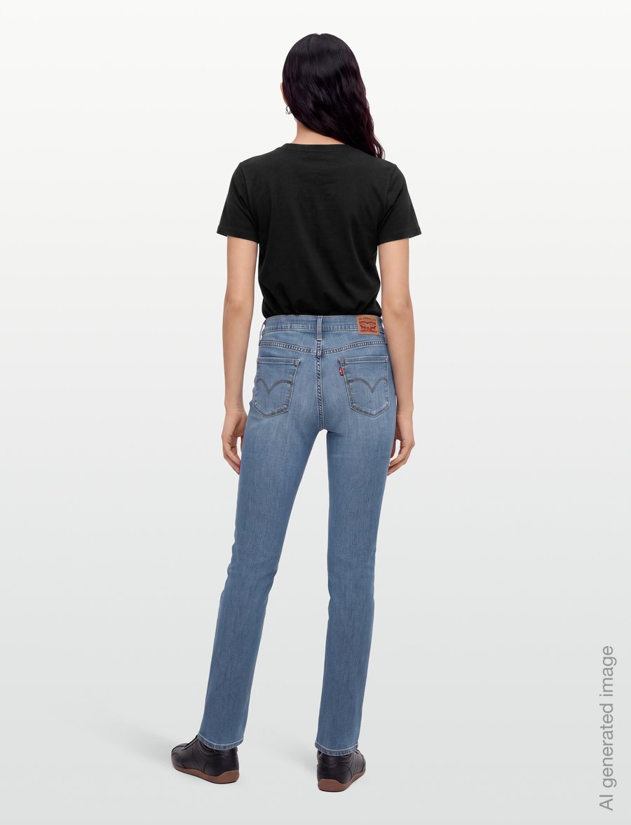 Levi's® - 312 SHAPING SLIM COOL SATISFAC - slim-fit-jeans - med indigo - worn in - 4