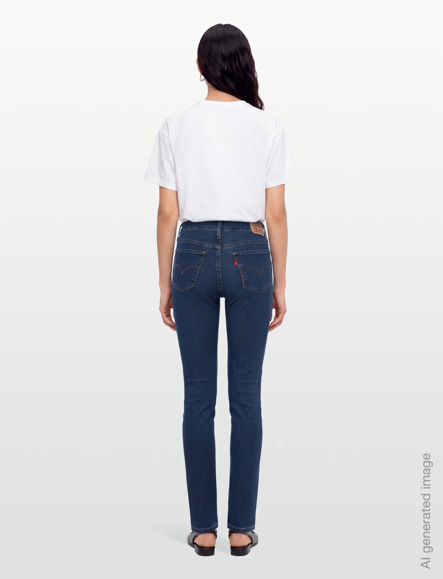 Levi's® - 312 SHAPING SLIM NEW BESTIE - slim-fit-jeans - dark indigo - worn in - 4
