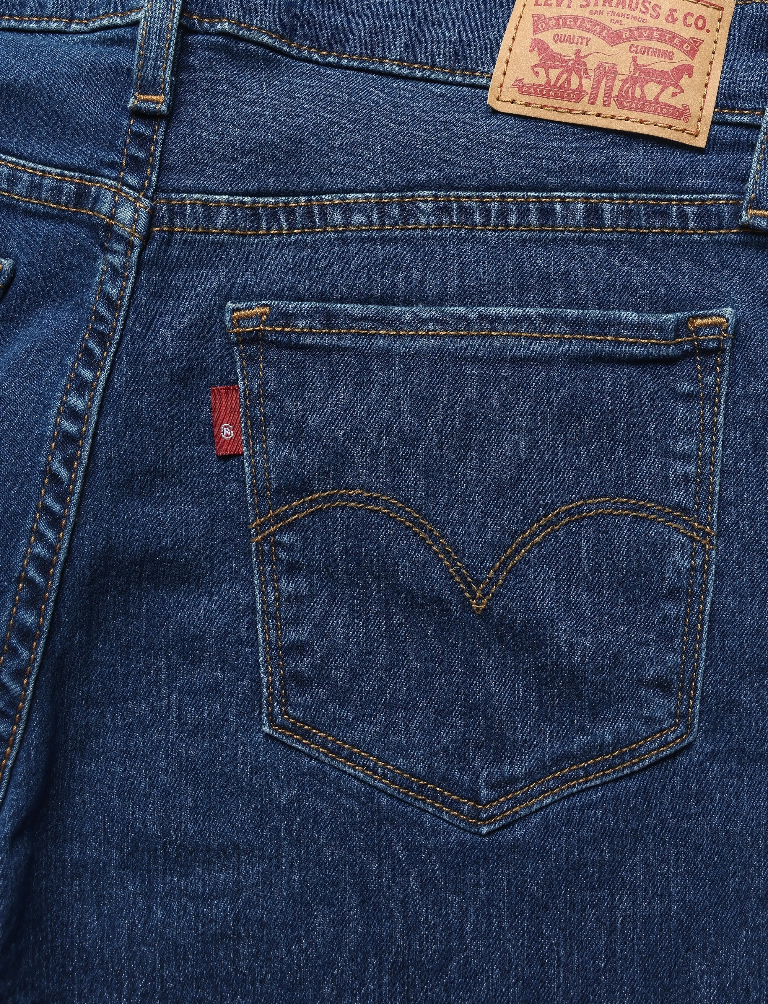Levi's® - 312 SHAPING SLIM NEW BESTIE - slim-fit-jeans - dark indigo - worn in - 4
