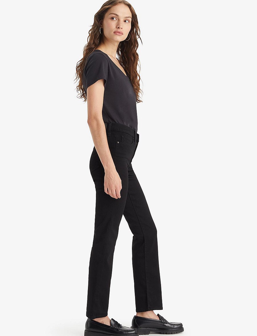 Levi's® - 314 SHAPING STRAIGHT SOFT BLAC - raka jeans - blacks - 4