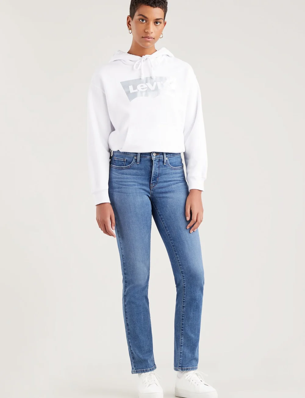 Levi's® - 314 SHAPING STRAIGHT LAPIS GEM - sirge säärega teksad - med indigo - worn in - 0