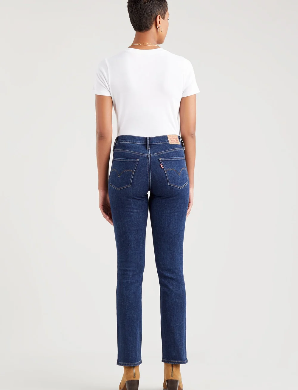 Levi's® - 314 SHAPING STRAIGHT LAPIS DAR - flared jeans - dark indigo - worn in - 4