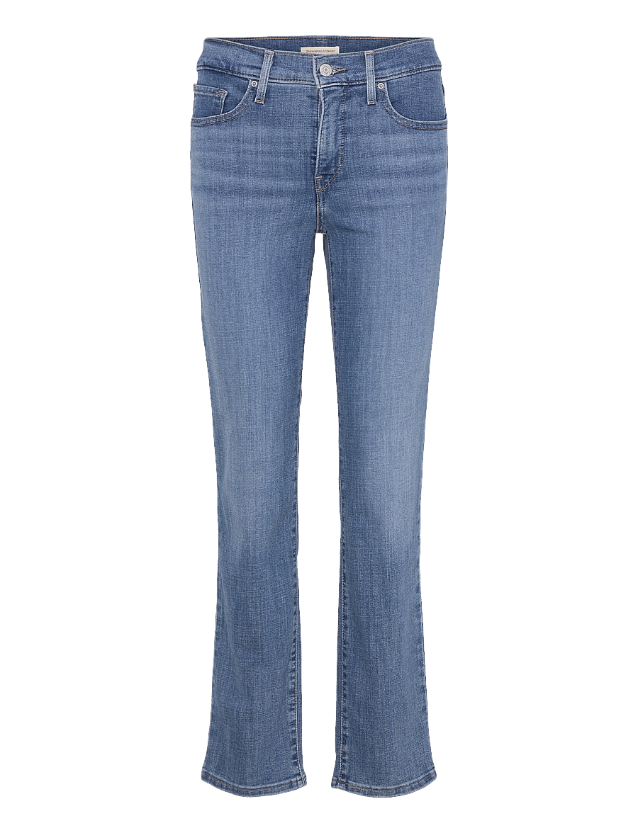 Levi's® - 314 SHAPING STRAIGHT LAPIS BAR - straight jeans - light indigo - worn in - 1