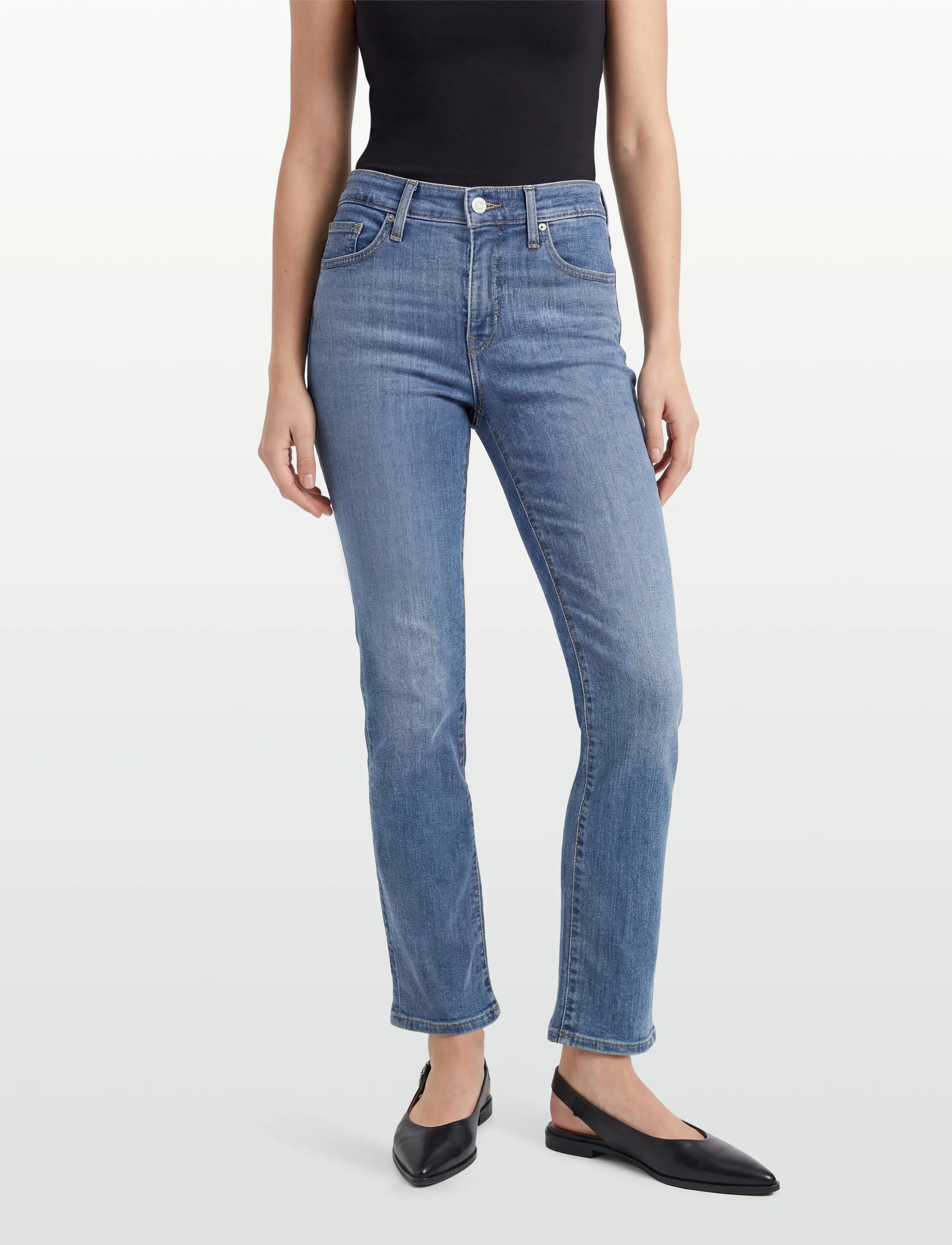 Levi's® - 314 SHAPING STRAIGHT LAPIS BAR - straight jeans - light indigo - worn in - 3