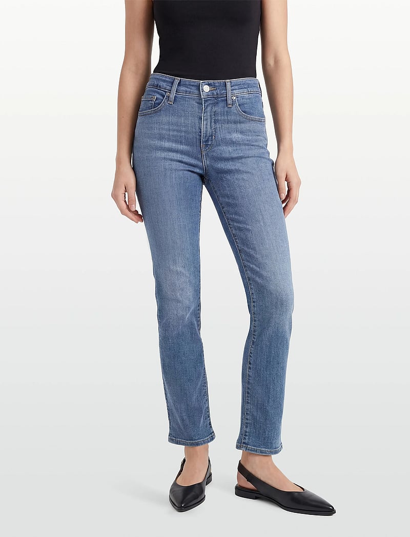 Levi's® - 314 SHAPING STRAIGHT LAPIS BAR - straight jeans - light indigo - worn in - 3