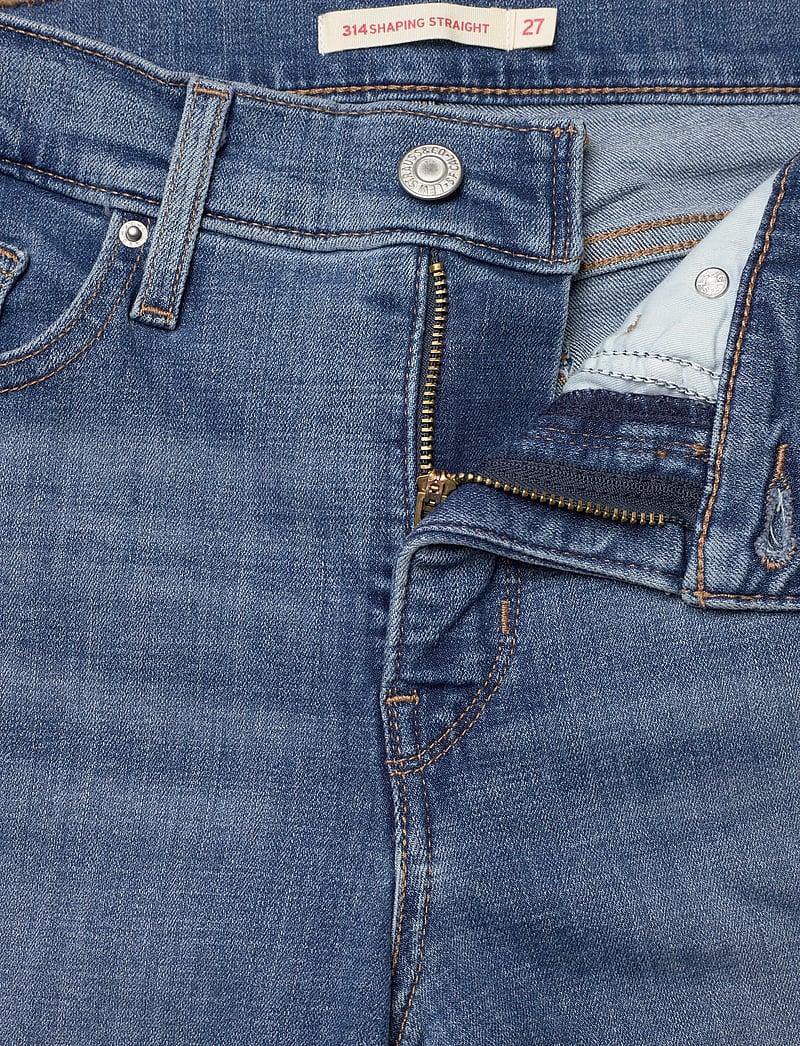 Levi's® - 314 SHAPING STRAIGHT LAPIS BAR - straight jeans - light indigo - worn in - 3