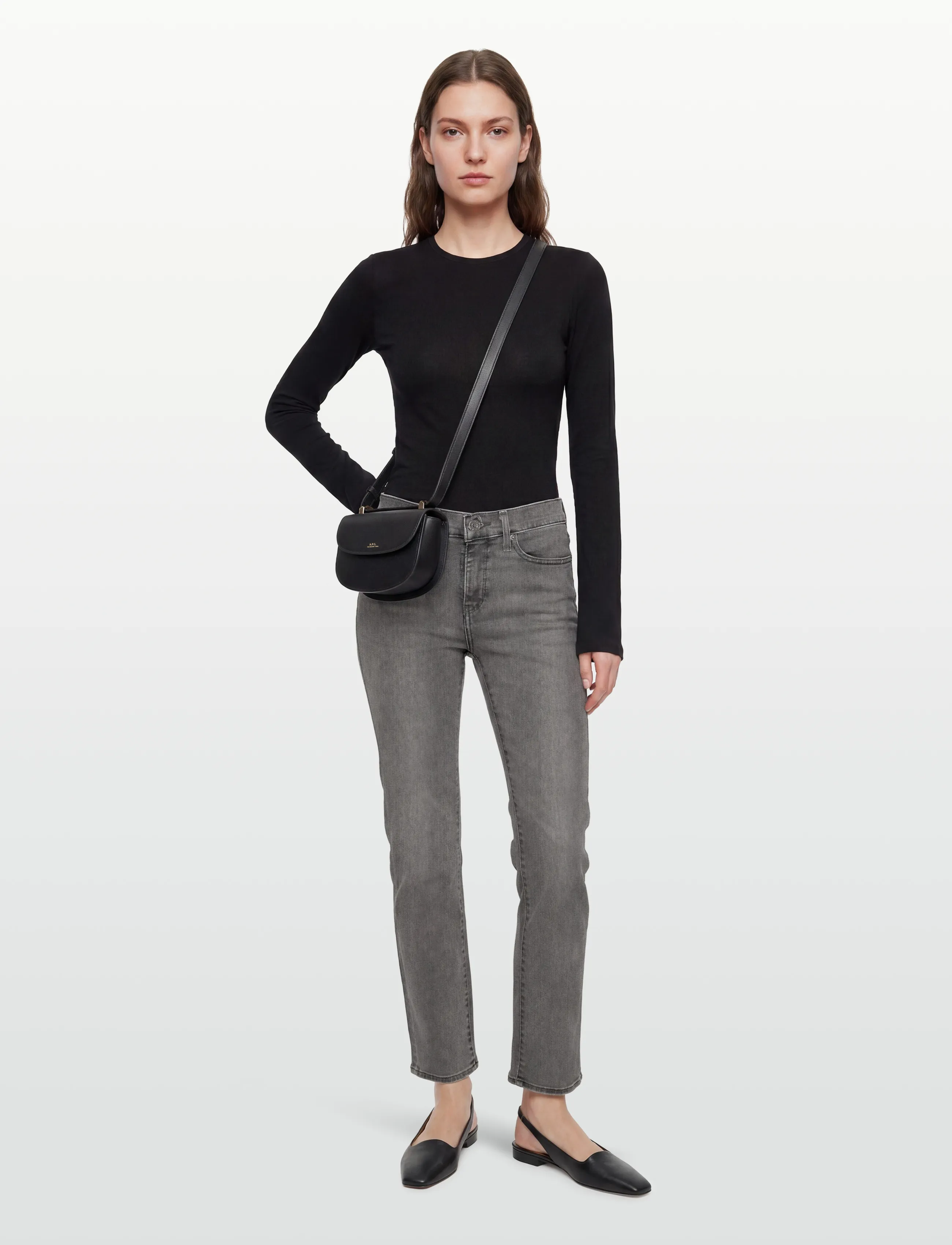 Levi's® 314 SHAPING STRAIGHT RIVER ROC - Straight jeans - BLACKS / grey