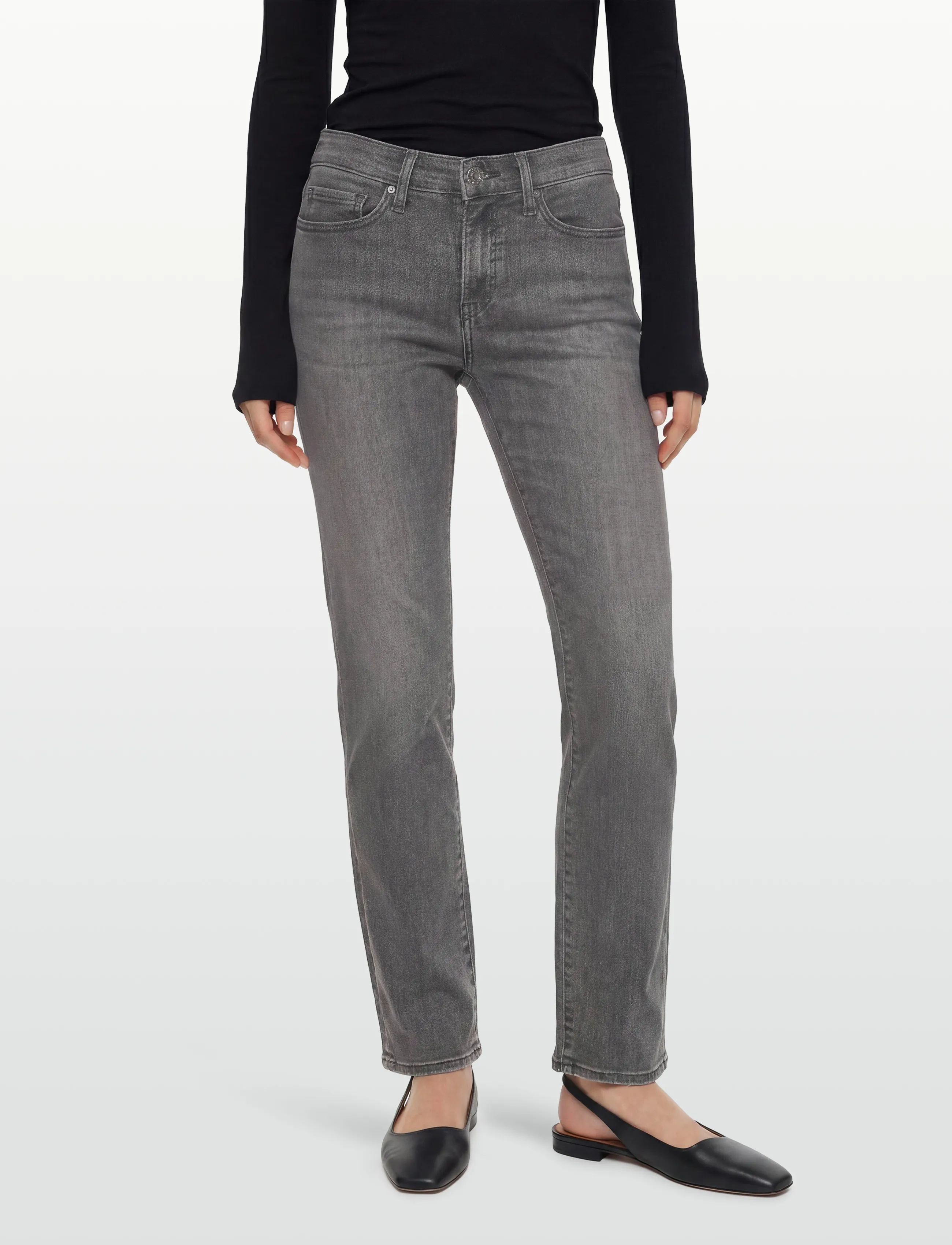 Levi's® - 314 SHAPING STRAIGHT RIVER ROC - straight jeans - blacks - 3