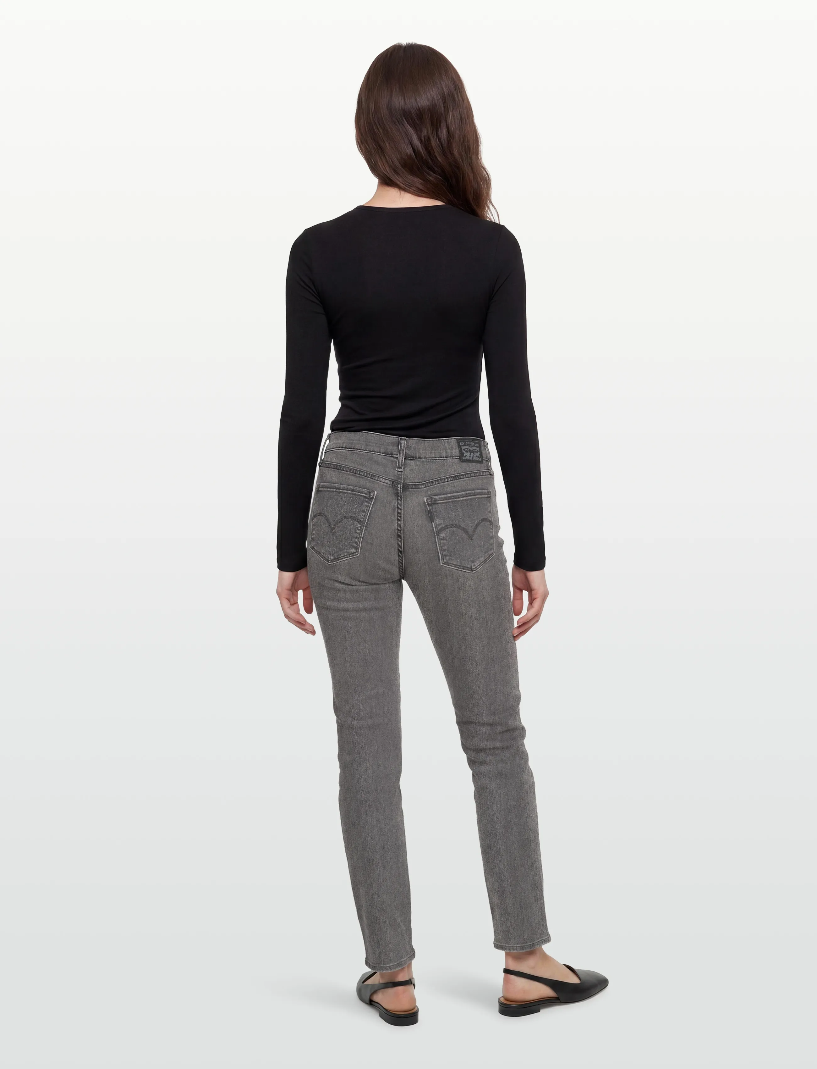 Levi's® - 314 SHAPING STRAIGHT RIVER ROC - straight jeans - blacks - 4