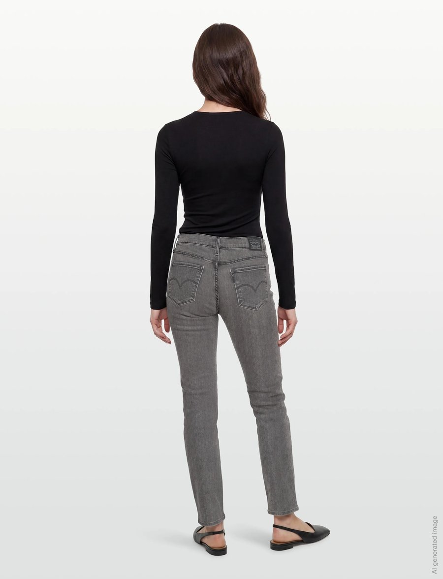 Levi's® - 314 SHAPING STRAIGHT RIVER ROC - gerade jeans - blacks - 4