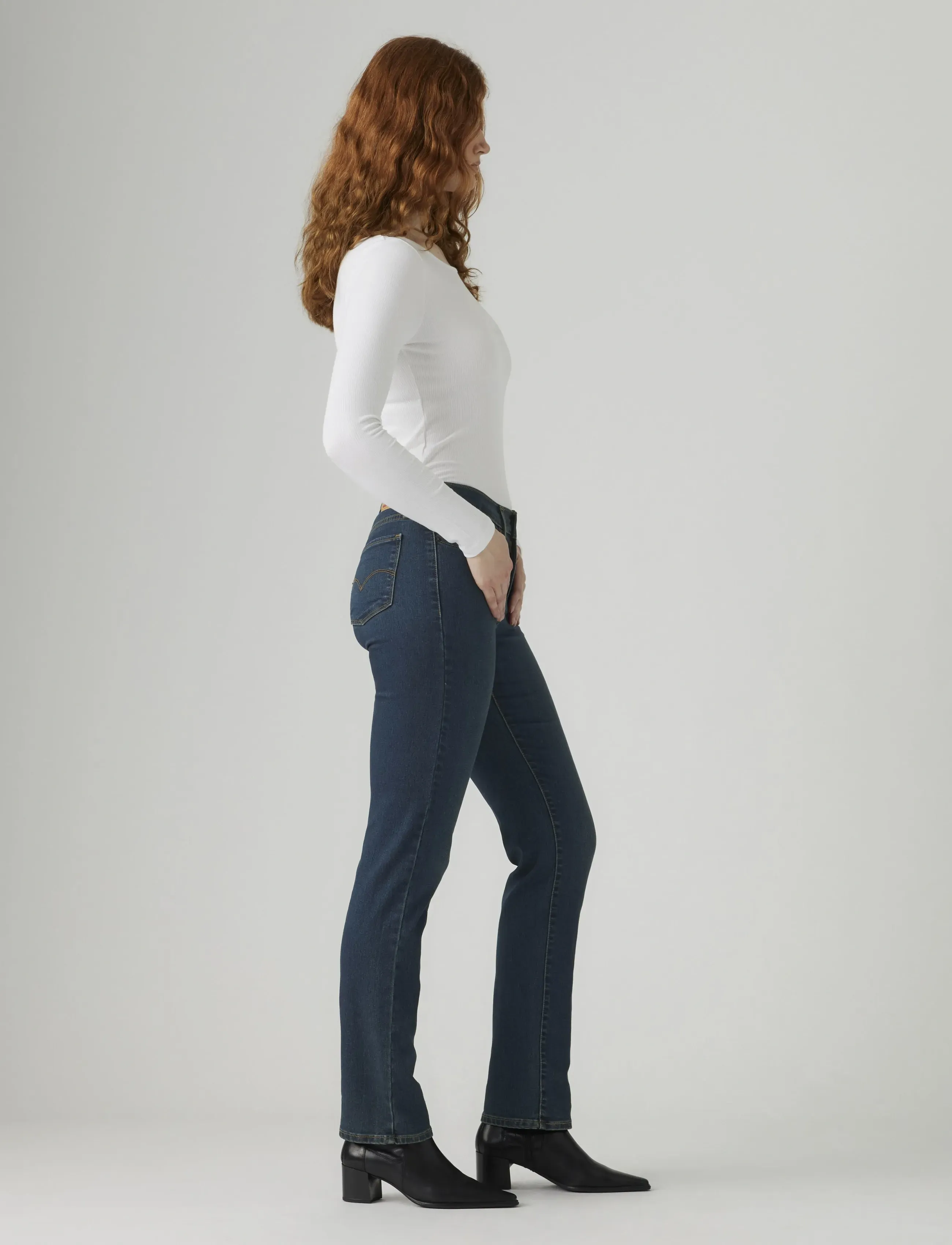 Levi's® - 314 SHAPING STRAIGHT ETERNAL I - bootcut jeans - dark indigo - worn in - 3