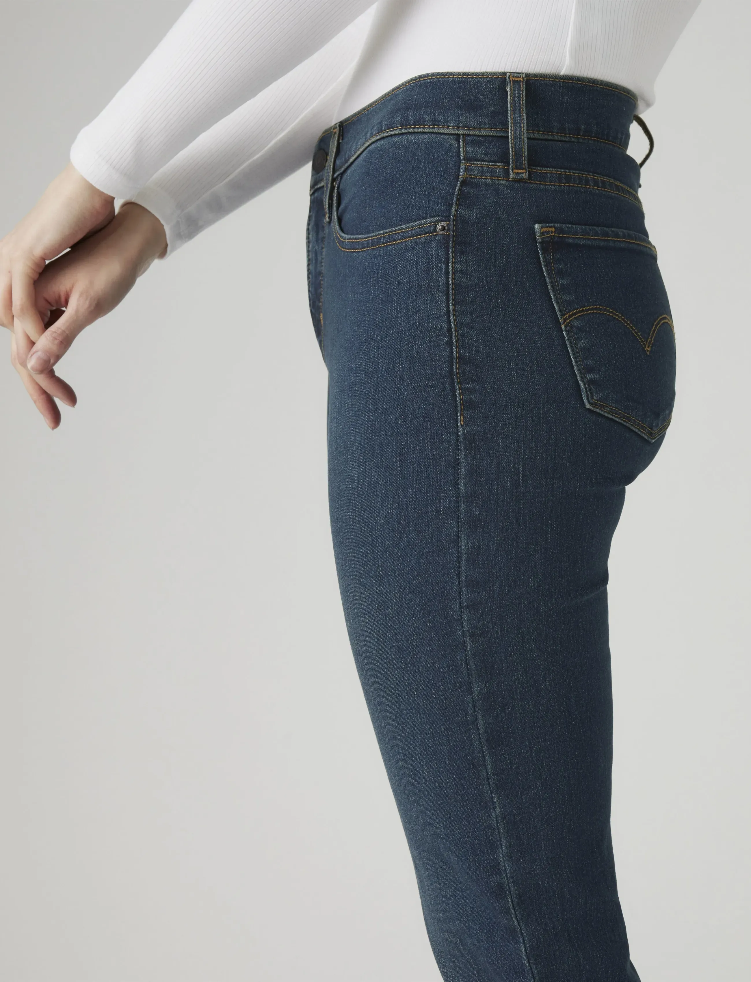 Levi's® - 314 SHAPING STRAIGHT ETERNAL I - alt laienevad teksad - dark indigo - worn in - 5