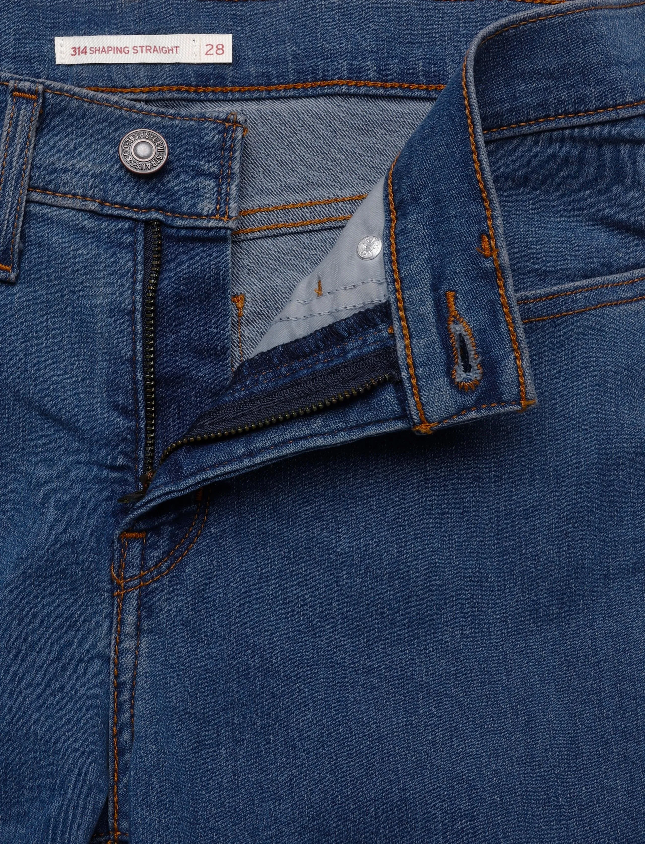Levi's® - 314 SHAPING STRAIGHT WE HAVE A - igapäevane stiil - med indigo - worn in - 3