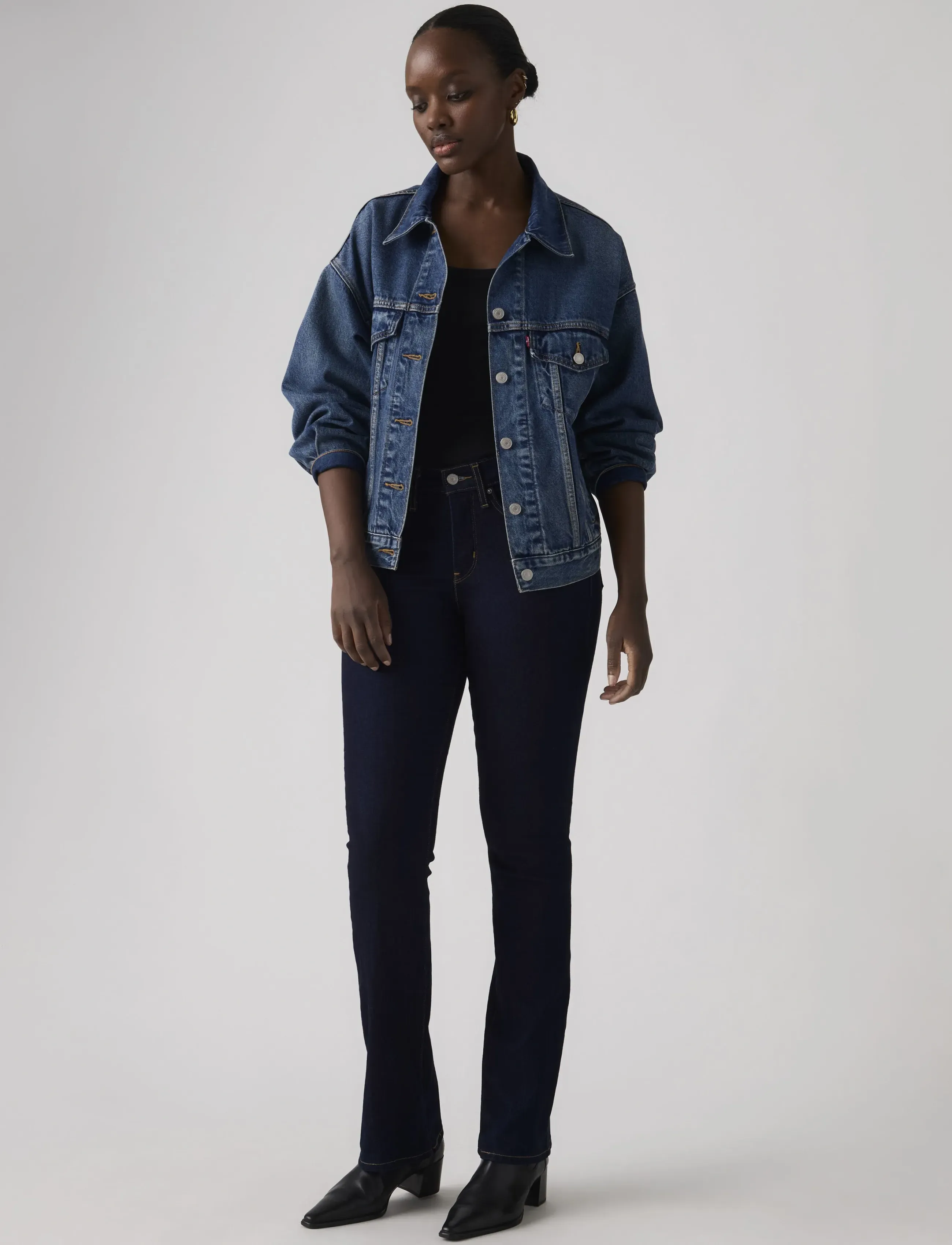 Levi's 315 Shaping Boot Darkest Sky, 30 x 34, Jeans, Marineblau - Cut, Frauen