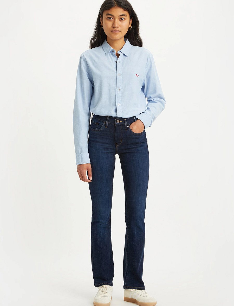 Levi's® - 315 SHAPING BOOT COBALT HAZE - flared jeans - dark indigo - worn in - 0