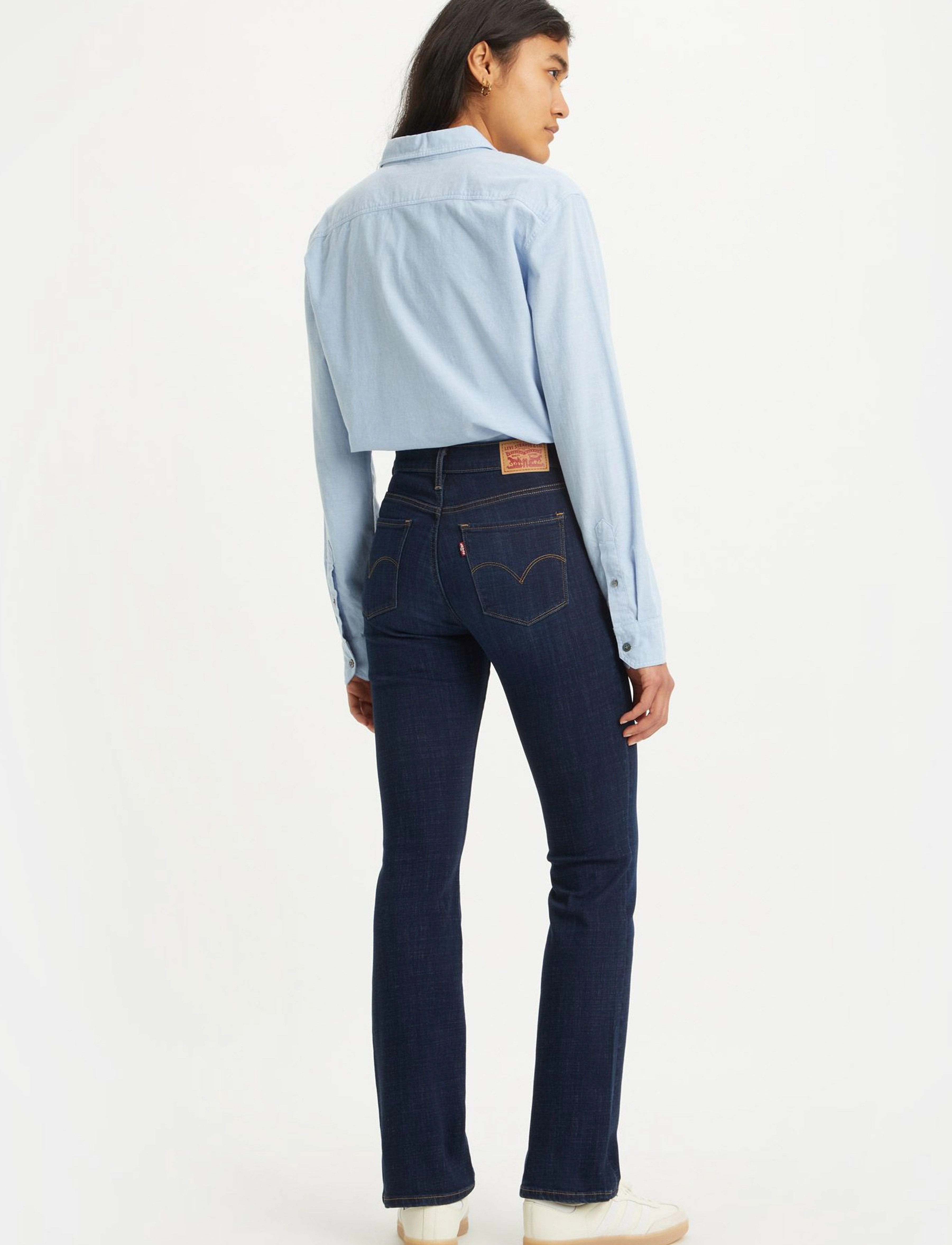 Levi's® - 315 SHAPING BOOT COBALT HAZE - džinsi ar zvanveida galiem - dark indigo - worn in - 4