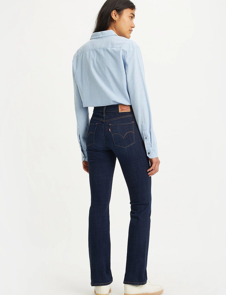 Levi's® - 315 SHAPING BOOT COBALT HAZE - flared jeans - dark indigo - worn in - 4