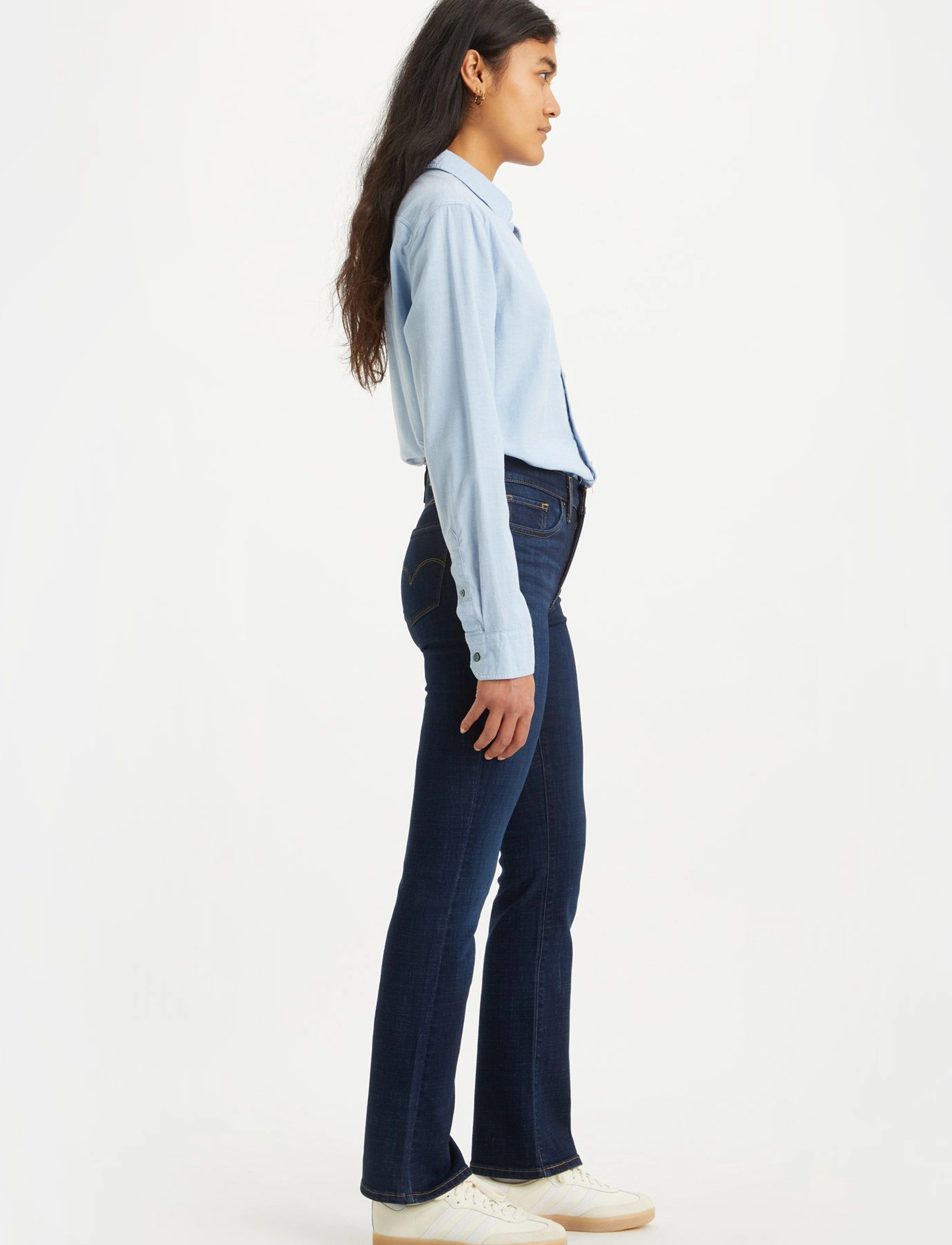 Levi's® - 315 SHAPING BOOT COBALT HAZE - džinsi ar zvanveida galiem - dark indigo - worn in - 5
