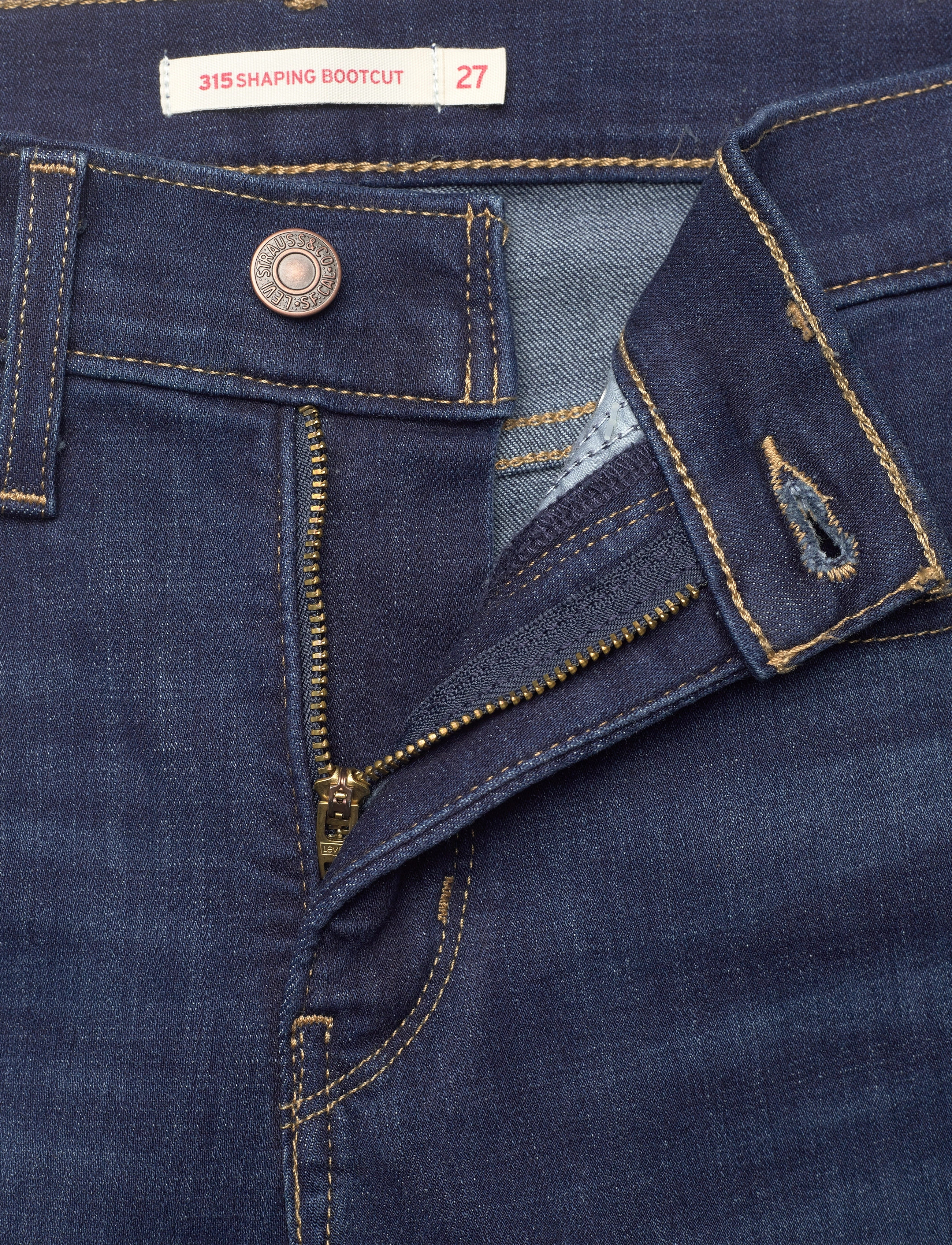 Levi's® - 315 SHAPING BOOT COBALT HAZE - džinsi ar zvanveida galiem - dark indigo - worn in - 3