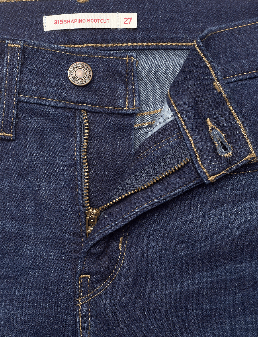 Levi's® - 315 SHAPING BOOT COBALT HAZE - flared jeans - dark indigo - worn in - 3