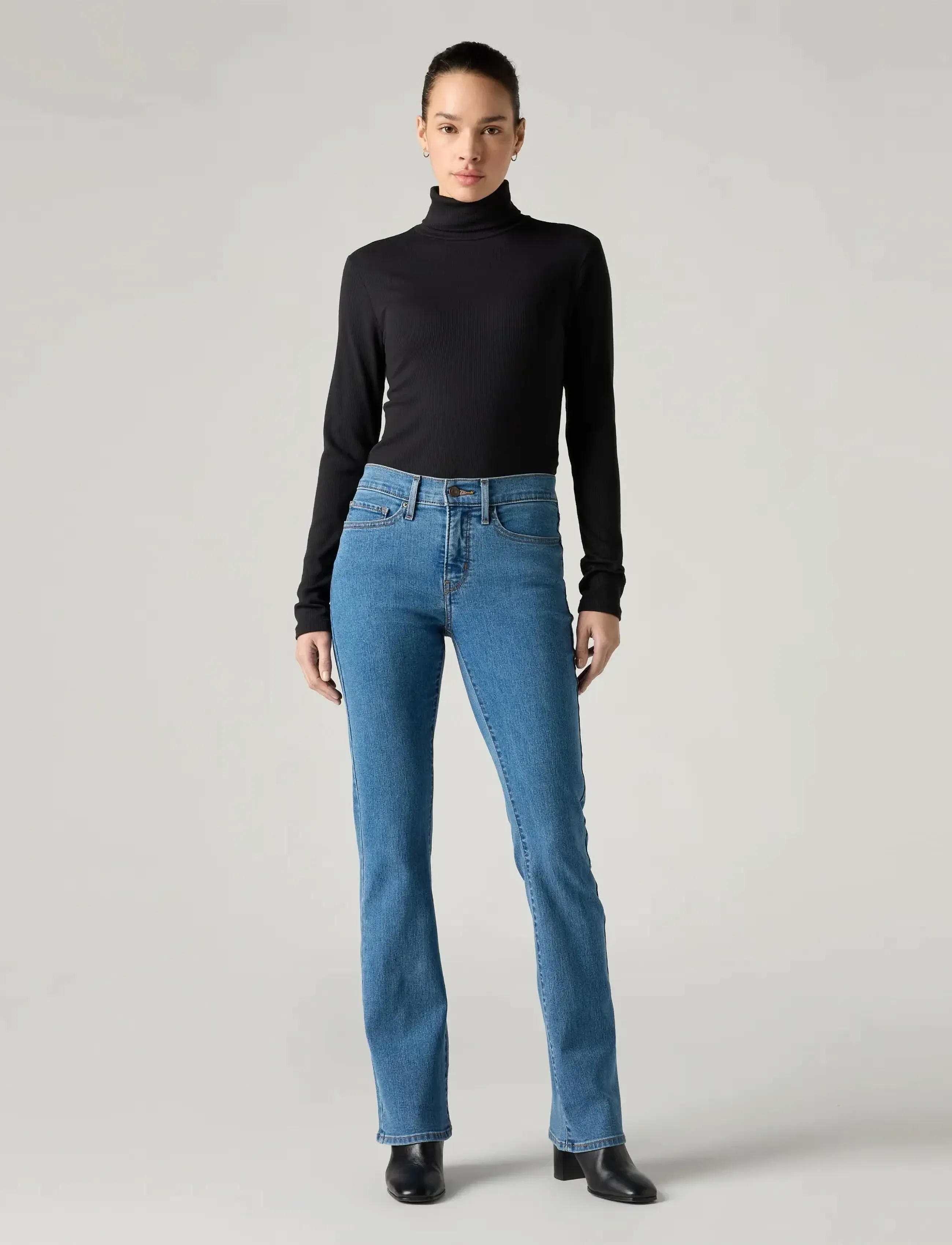 Levi's® - 315 SHAPING BOOT WE HAVE ARRIV - schlaghosen - med indigo - worn in - 0