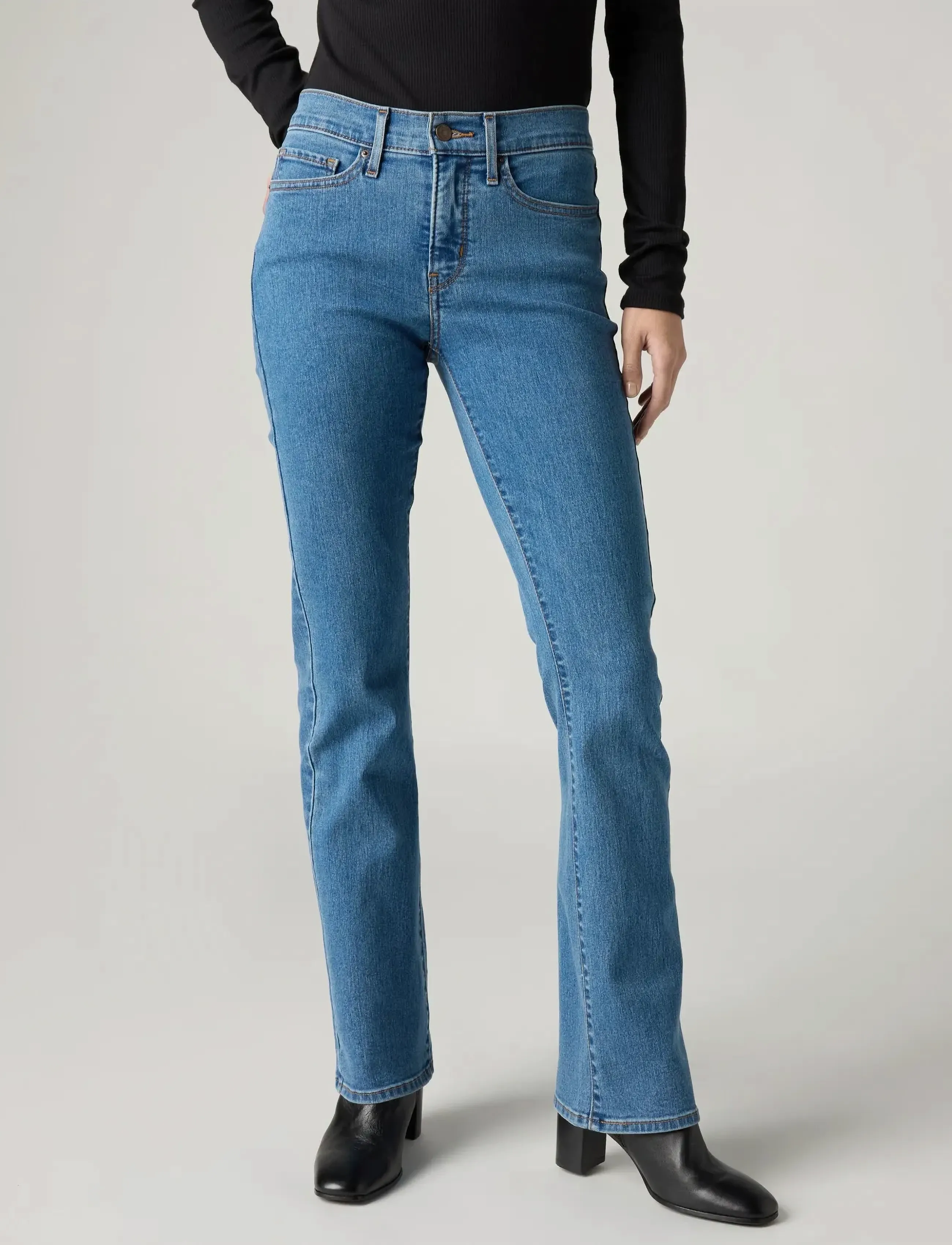 Levi's® - 315 SHAPING BOOT WE HAVE ARRIV - schlaghosen - med indigo - worn in - 4