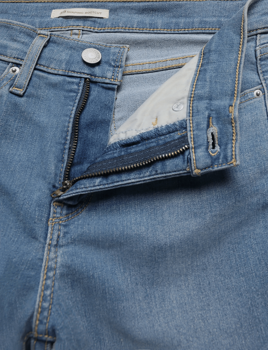 Levi's® - 315 SHAPING BOOT CAMP DENIM - bootcut jeans - med indigo - worn in - 3