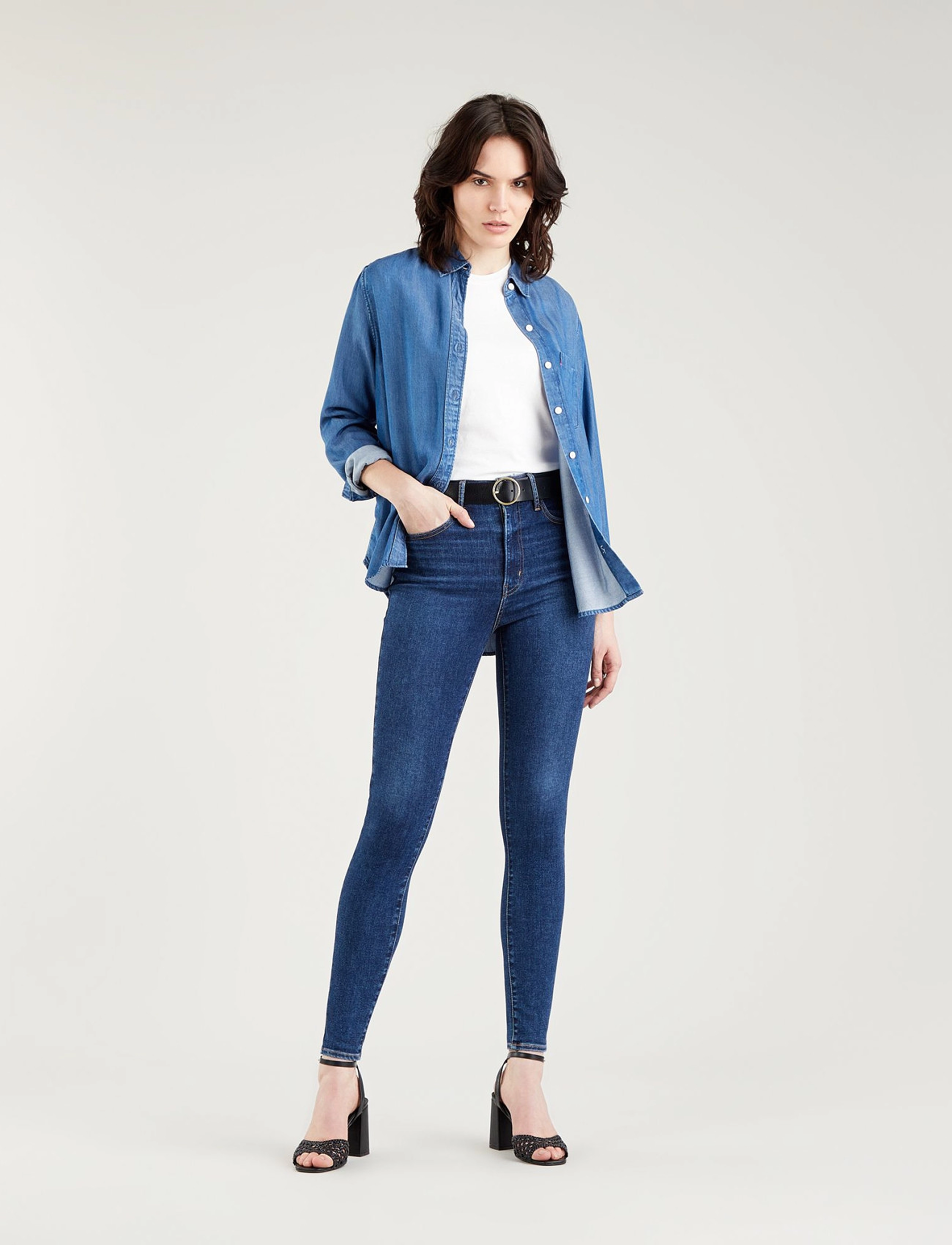 LEVI´S Women - MILE HIGH SUPER SKINNY ROME IN - dark indigo - worn in - 2