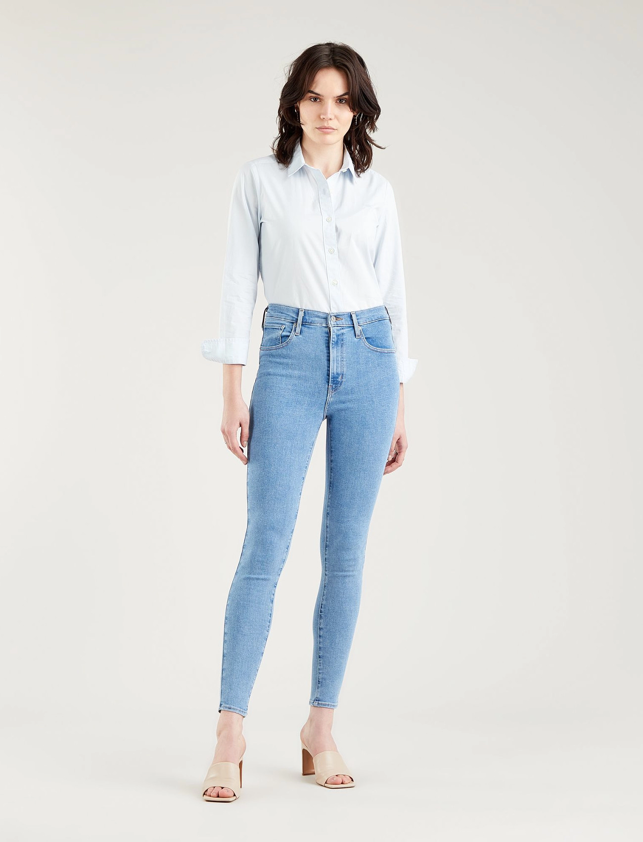 Levi's® - MILE HIGH SUPER SKINNY NAPLES - med indigo - worn in - 2