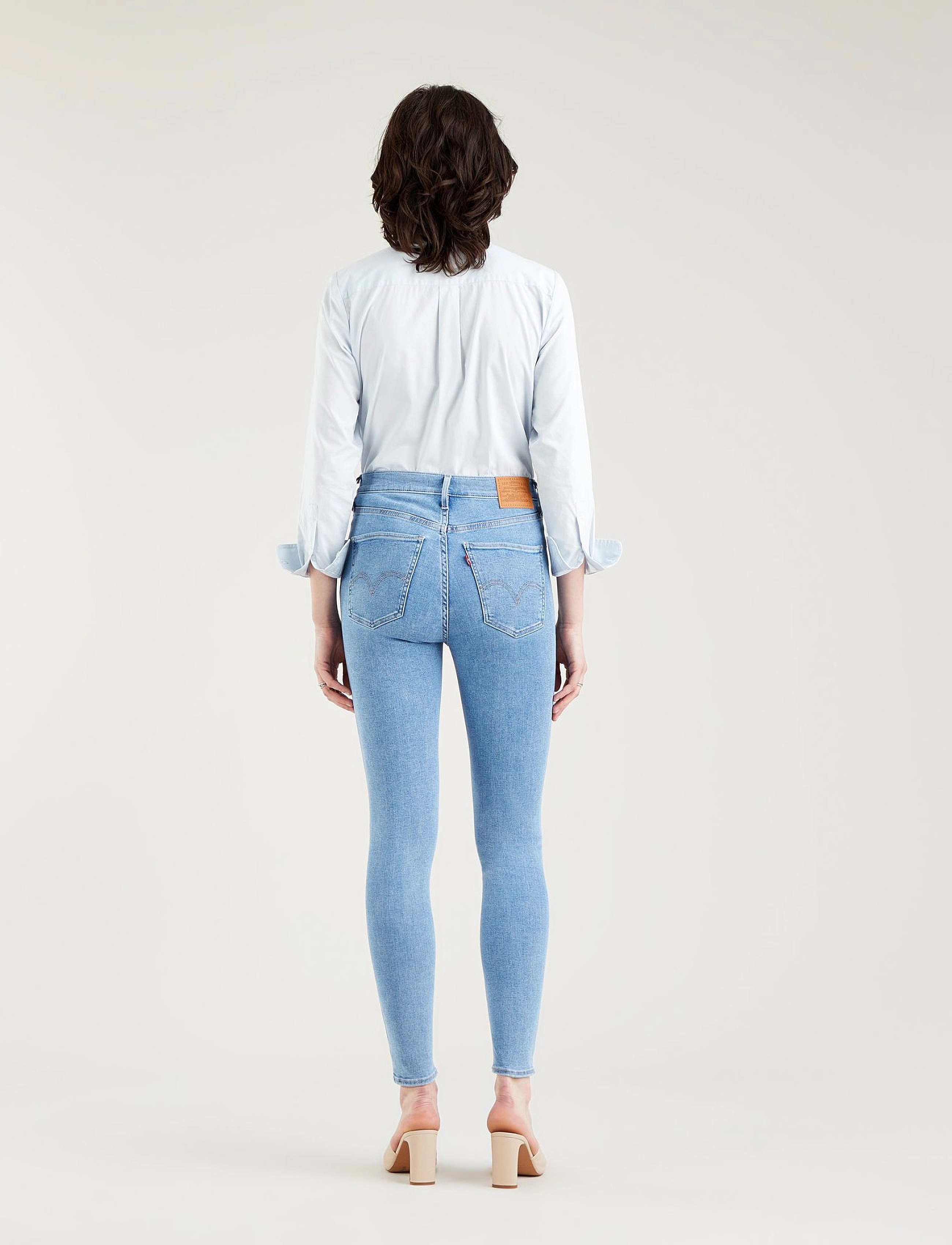 Levi's® - MILE HIGH SUPER SKINNY NAPLES - med indigo - worn in - 4