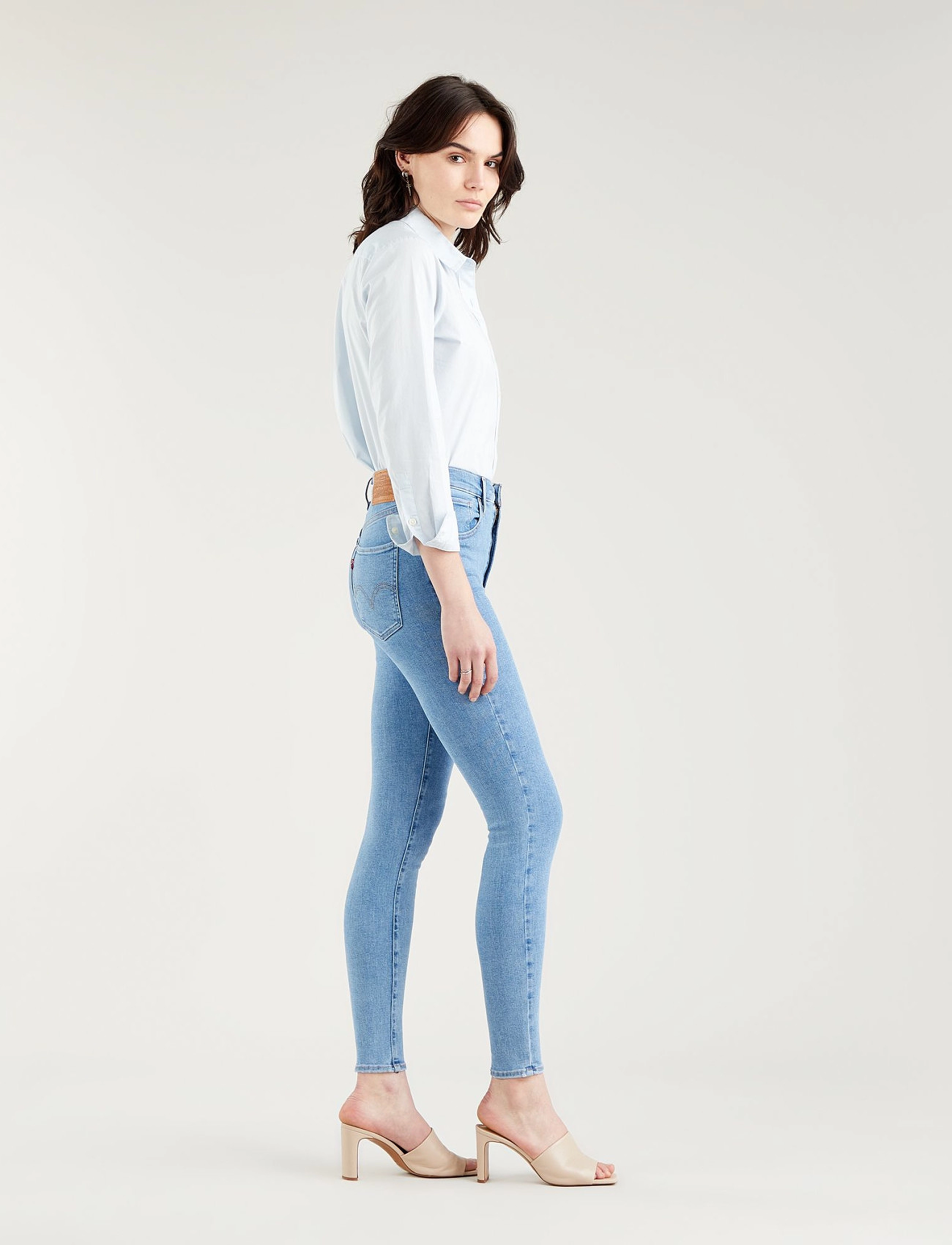 Levi's® - MILE HIGH SUPER SKINNY NAPLES - med indigo - worn in - 5