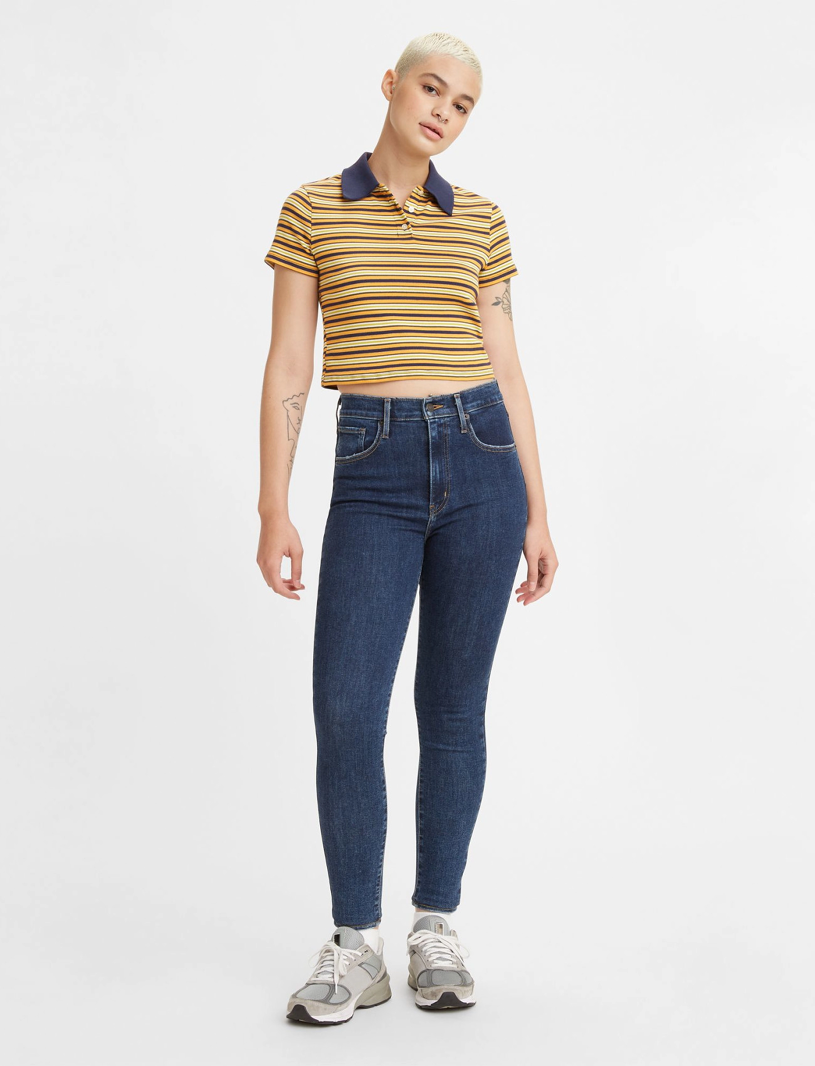 LEVI´S Women - MILE HIGH SUPER SKINNY ROME WI - dark indigo - worn in - 2