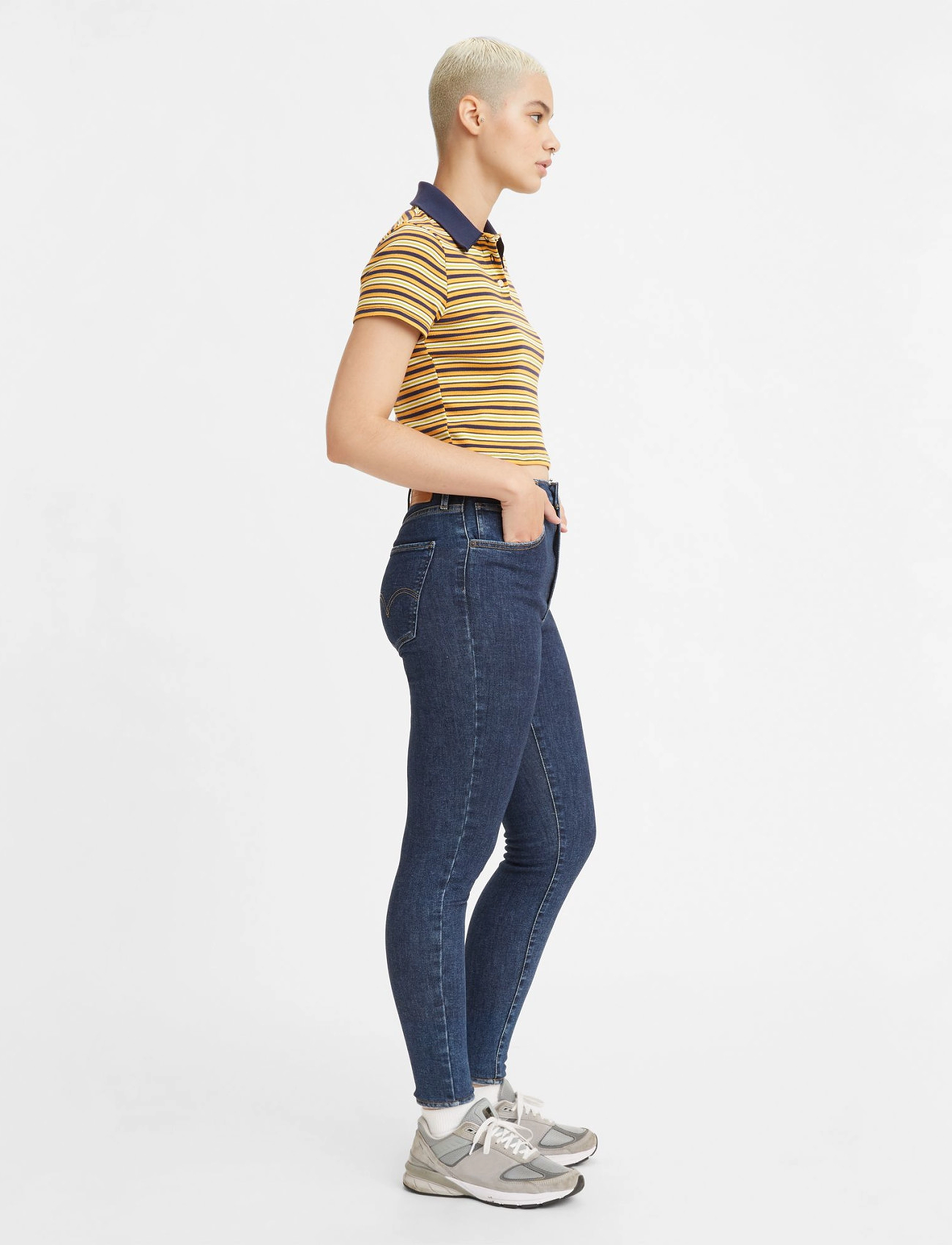 LEVI´S Women - MILE HIGH SUPER SKINNY ROME WI - dark indigo - worn in - 3