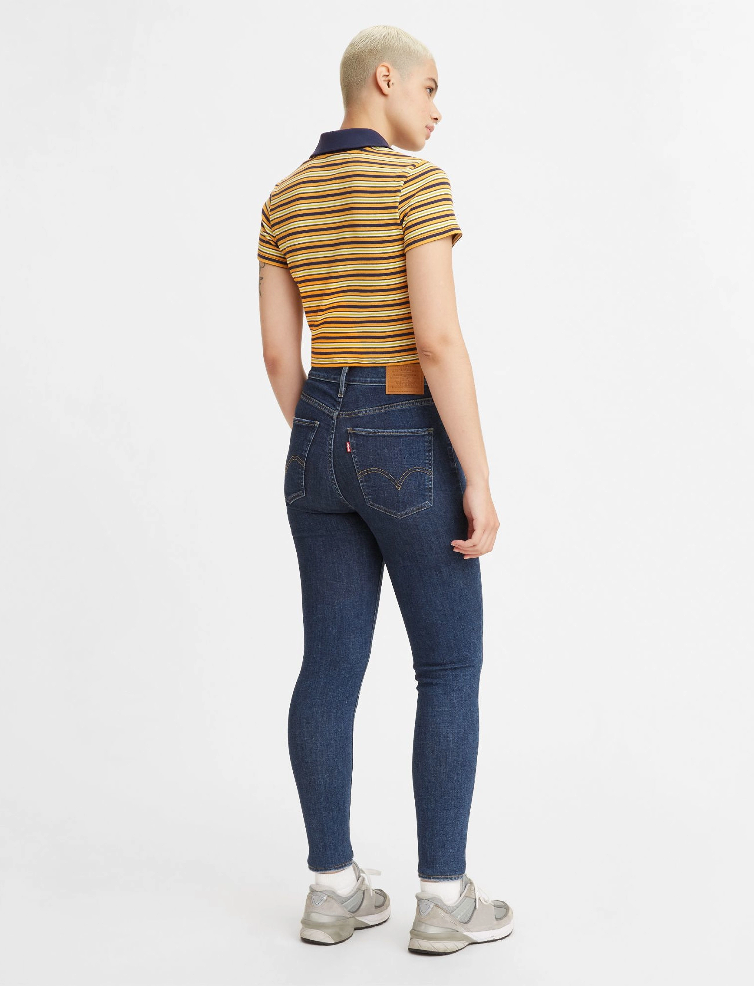 LEVI´S Women - MILE HIGH SUPER SKINNY ROME WI - dark indigo - worn in - 4