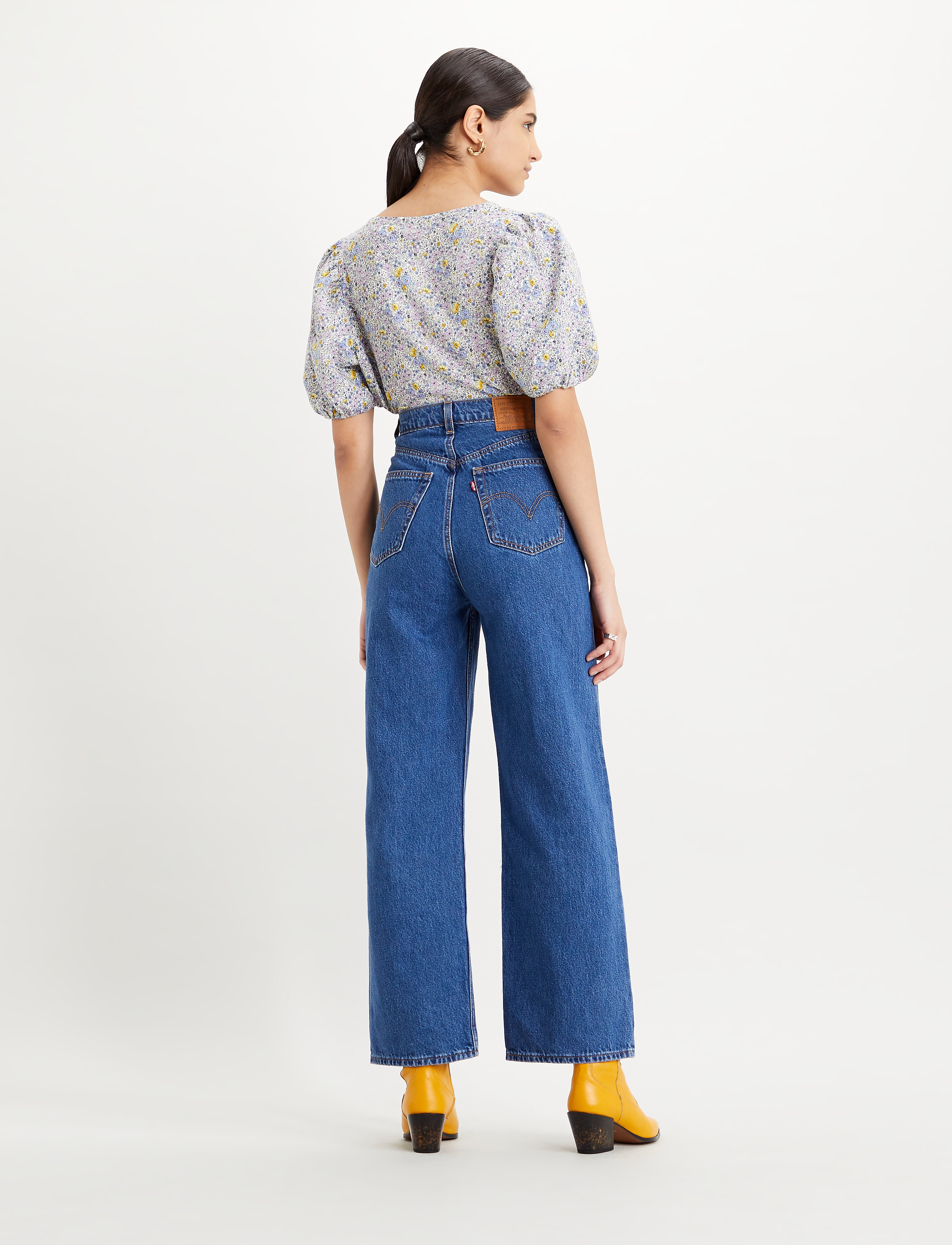 Levi's® - HIGH LOOSE LAZY SUNDAY - med indigo - flat finish - 3
