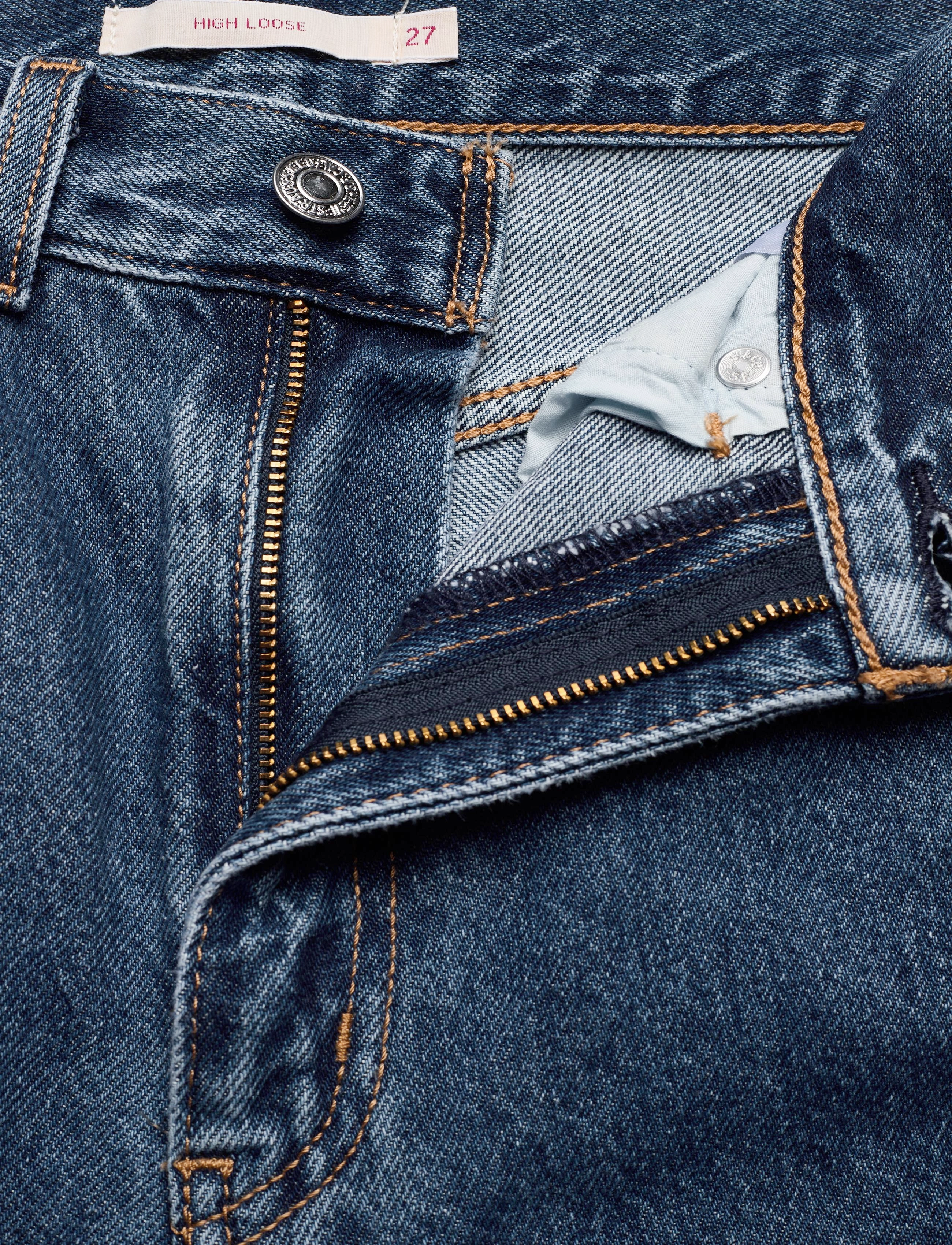 Levi's® - HIGH LOOSE LAZY SUNDAY - med indigo - flat finish - 5