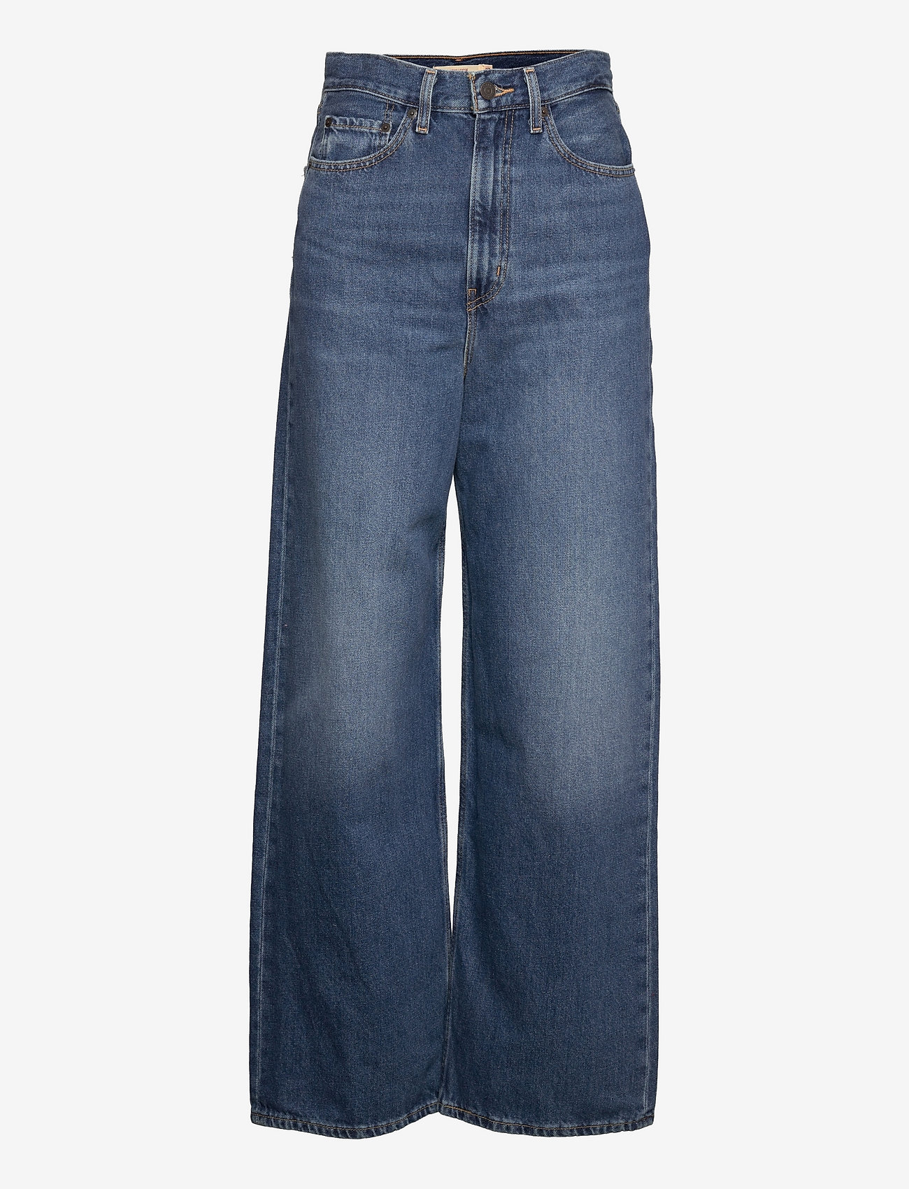LEVI´S Women - HIGH LOOSE SHOW OFF - wide leg jeans - dark indigo - worn in - 0