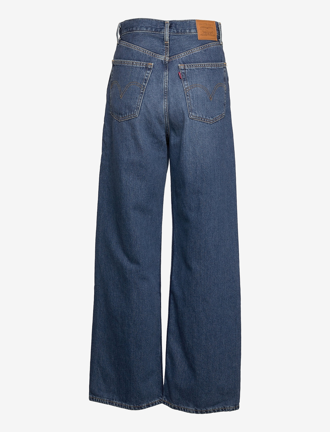 LEVI´S Women - HIGH LOOSE SHOW OFF - brede jeans - dark indigo - worn in - 1