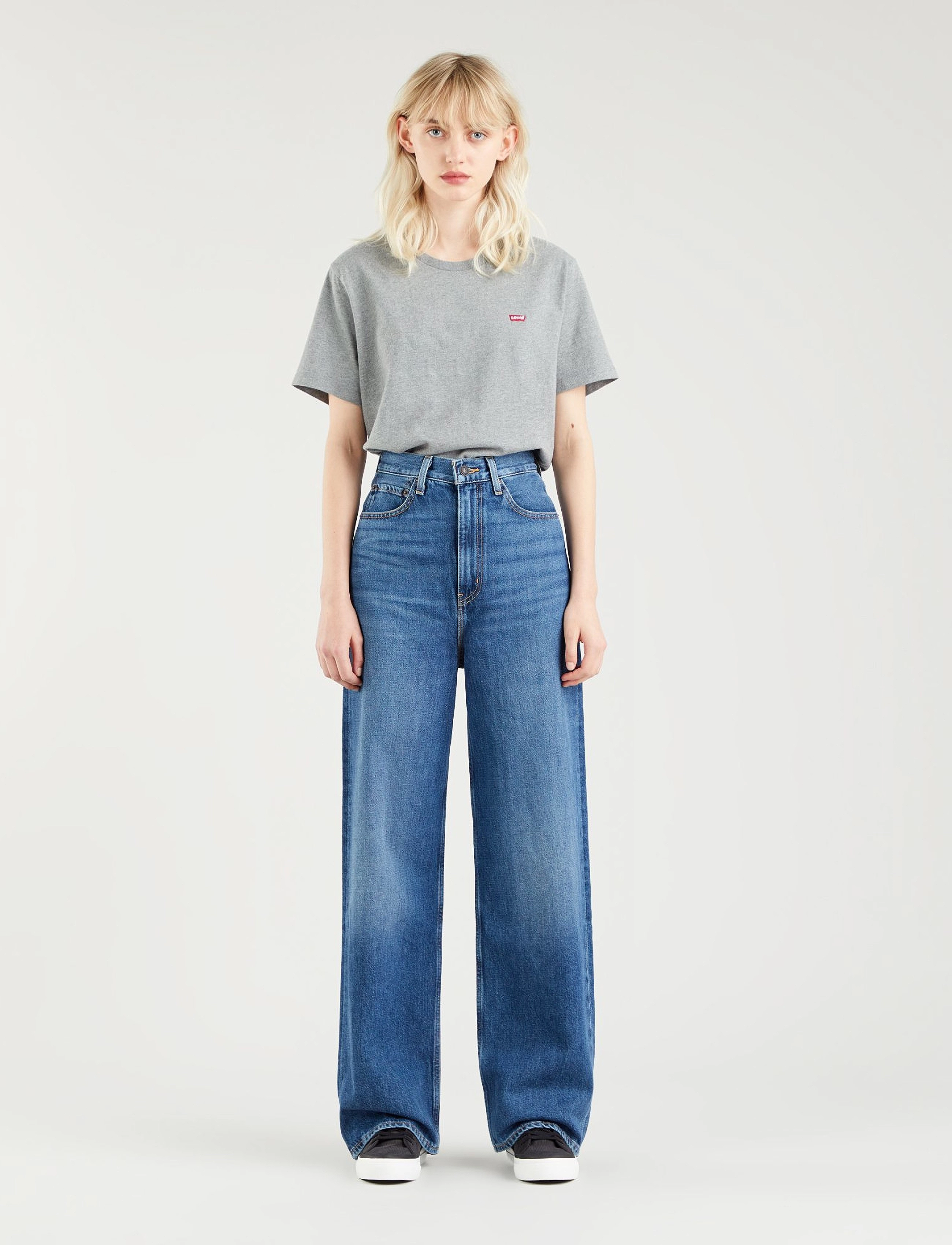 Levi's® - HIGH LOOSE SHOW OFF - dark indigo - worn in - 2