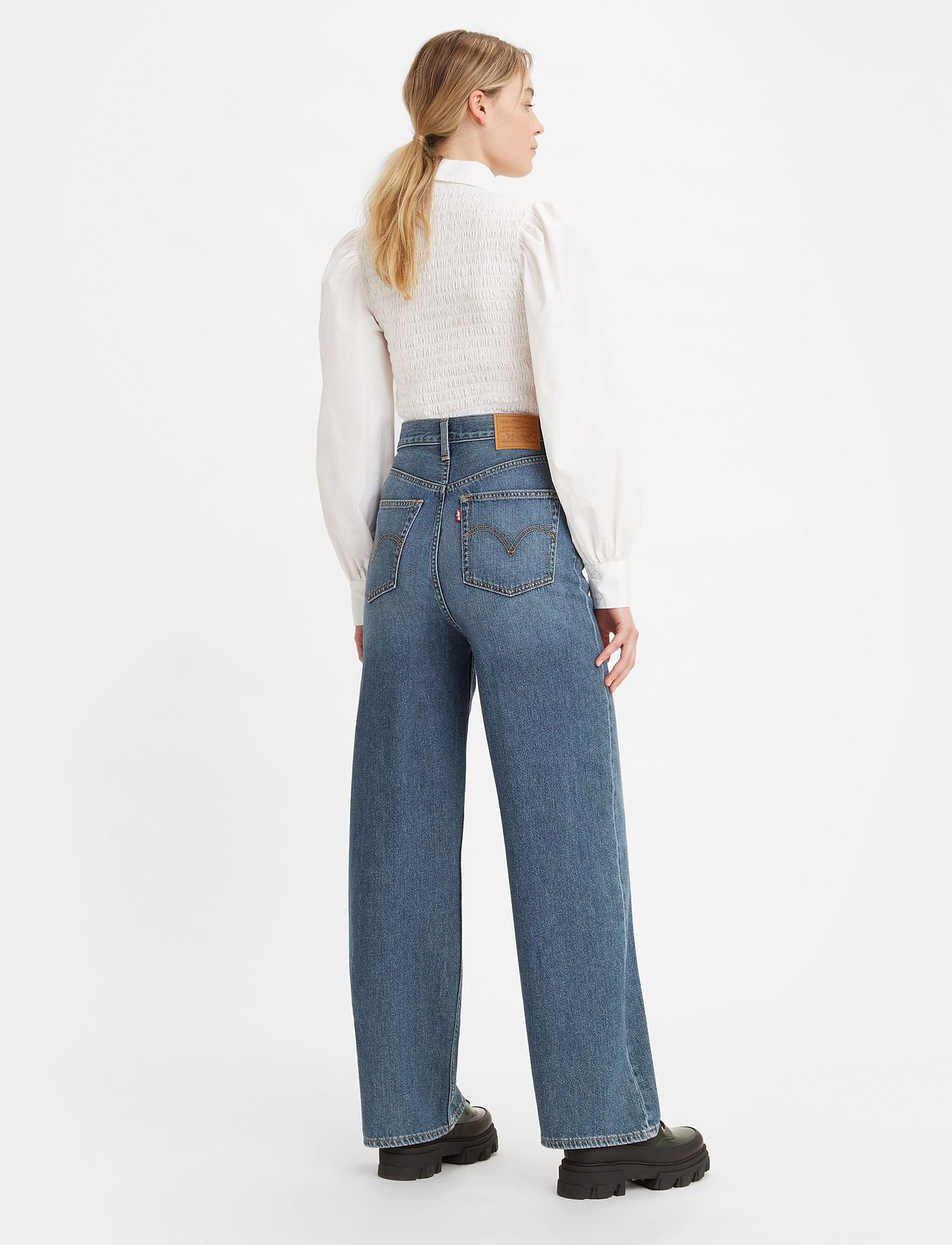 Levi's® - HIGH LOOSE SHOW OFF - dark indigo - worn in - 3