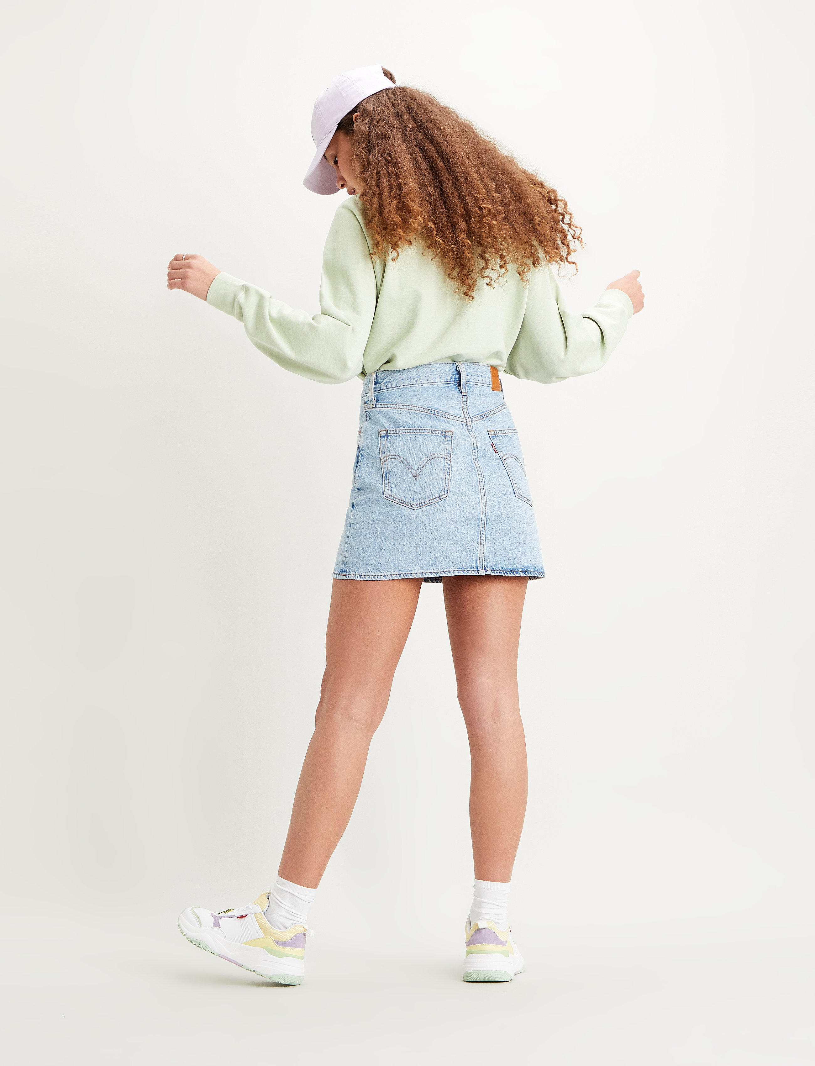 LEVI´S Women - RIBCAGE SKIRT LIVING LEGEND - light indigo - flat finis - 3