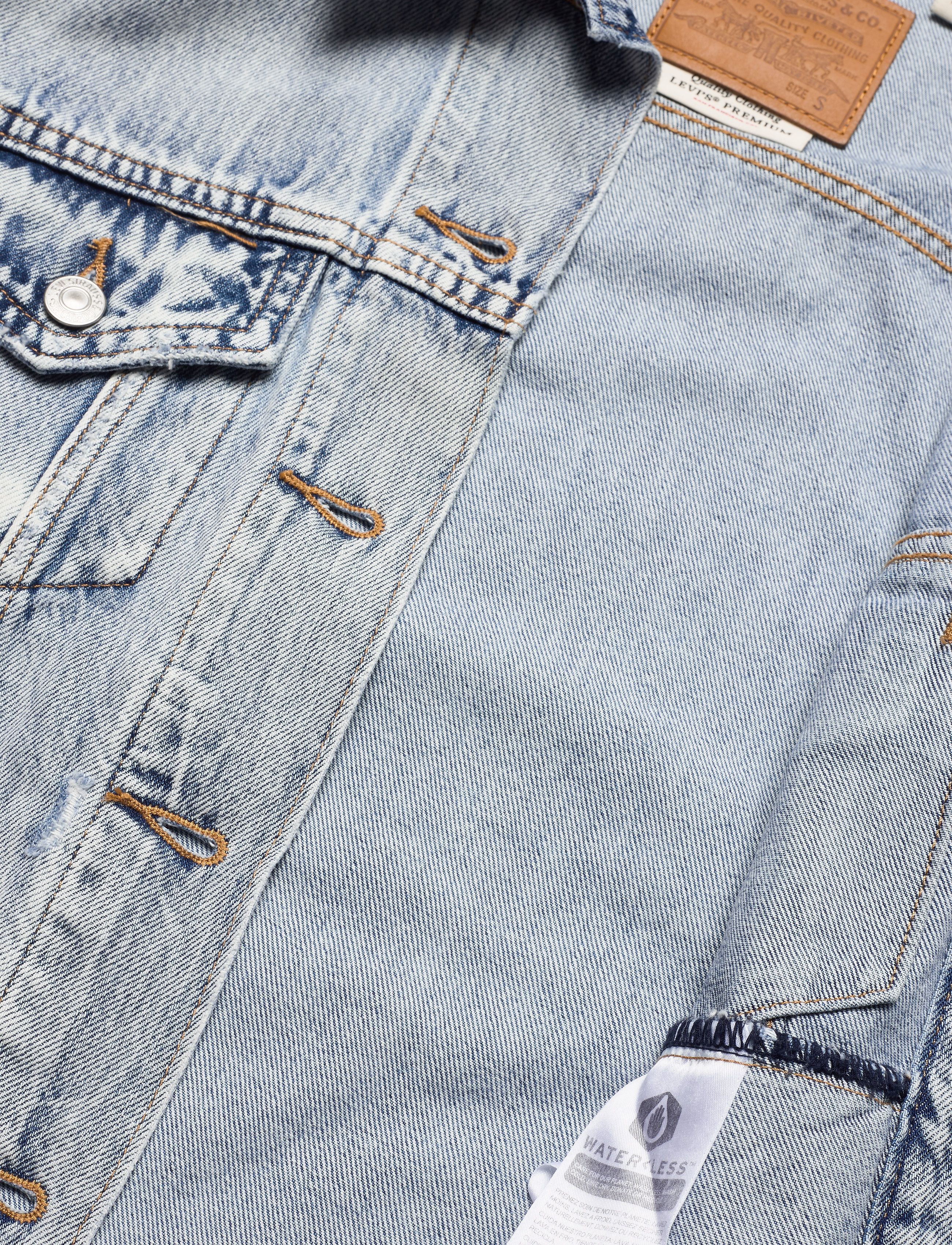 LEVI´S Women - EXBOYFRIEND TRUCKER EXTRAORDIN - light indigo - worn in - 4