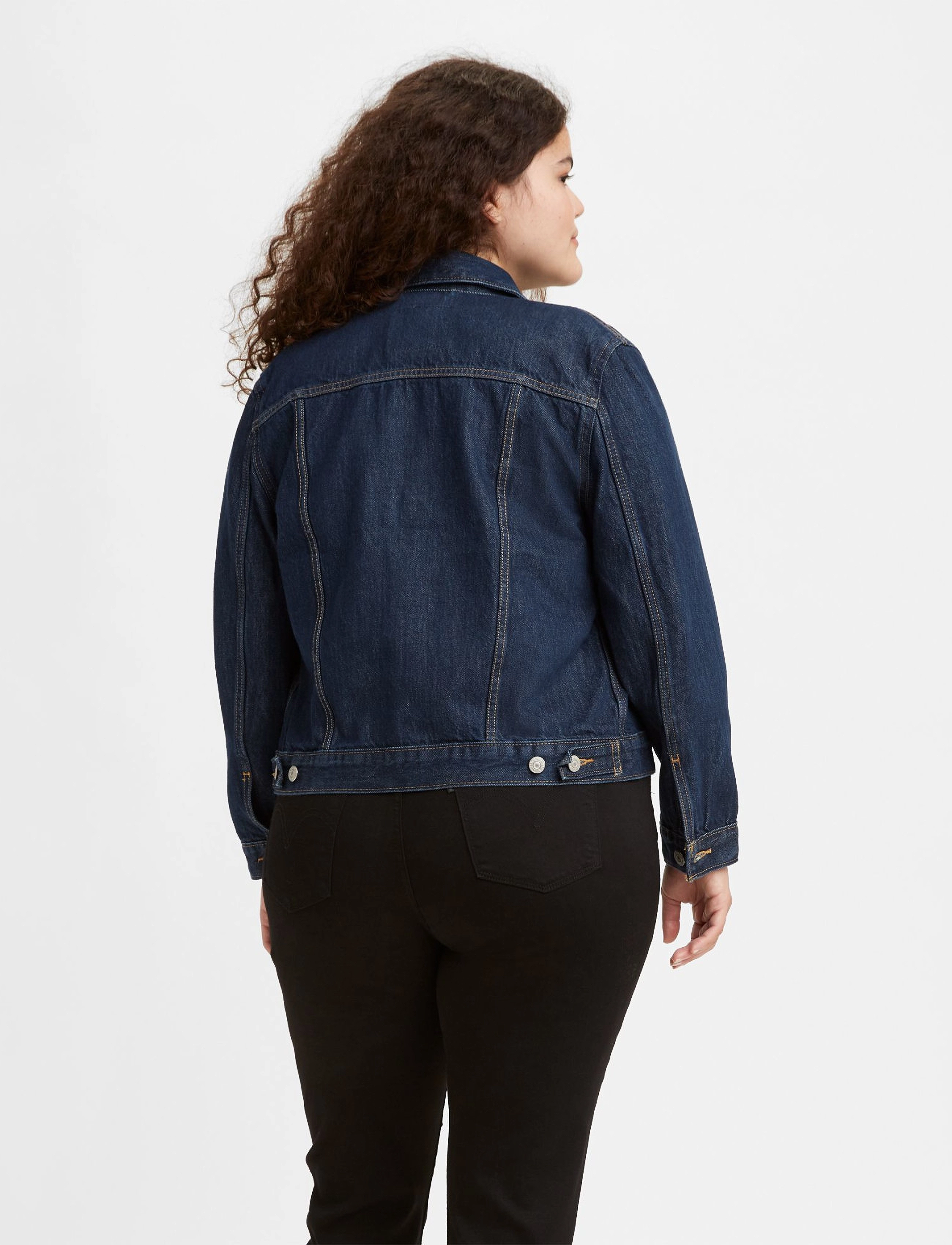Levi's® - ORIGINAL TRUCKER CLEAN DARK AU - vårjakker - dark indigo - flat finish - 3