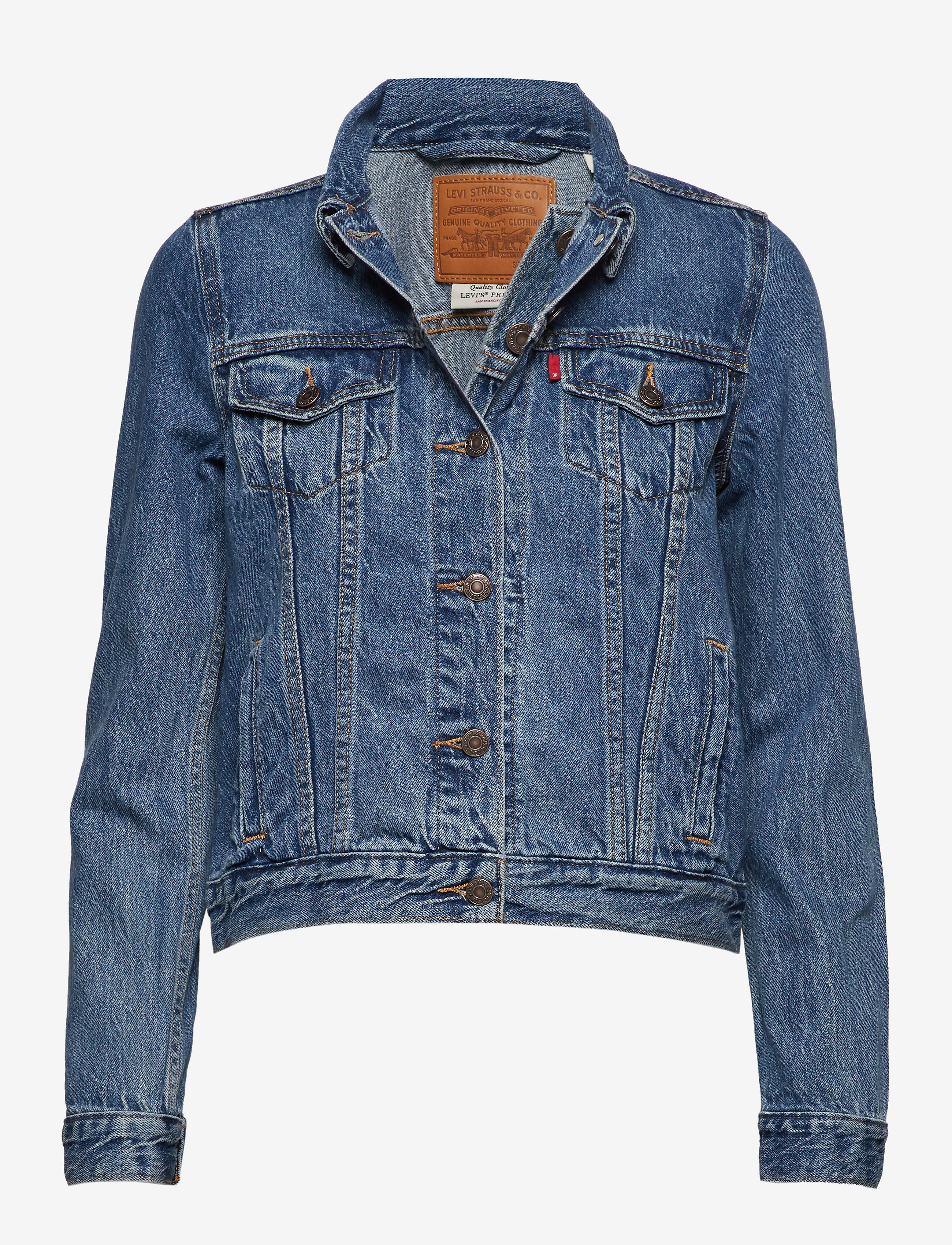 LEVI'S Original Trucker Soft As Butte Blau - S - Damen